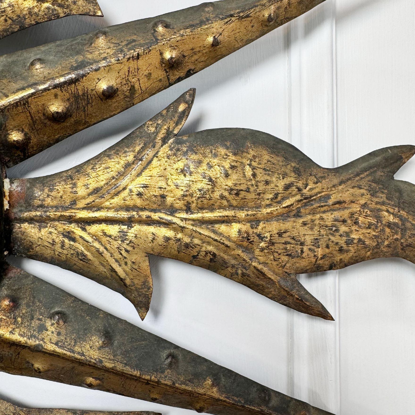 Gilt Spanish Sunburst Mirror For Sale