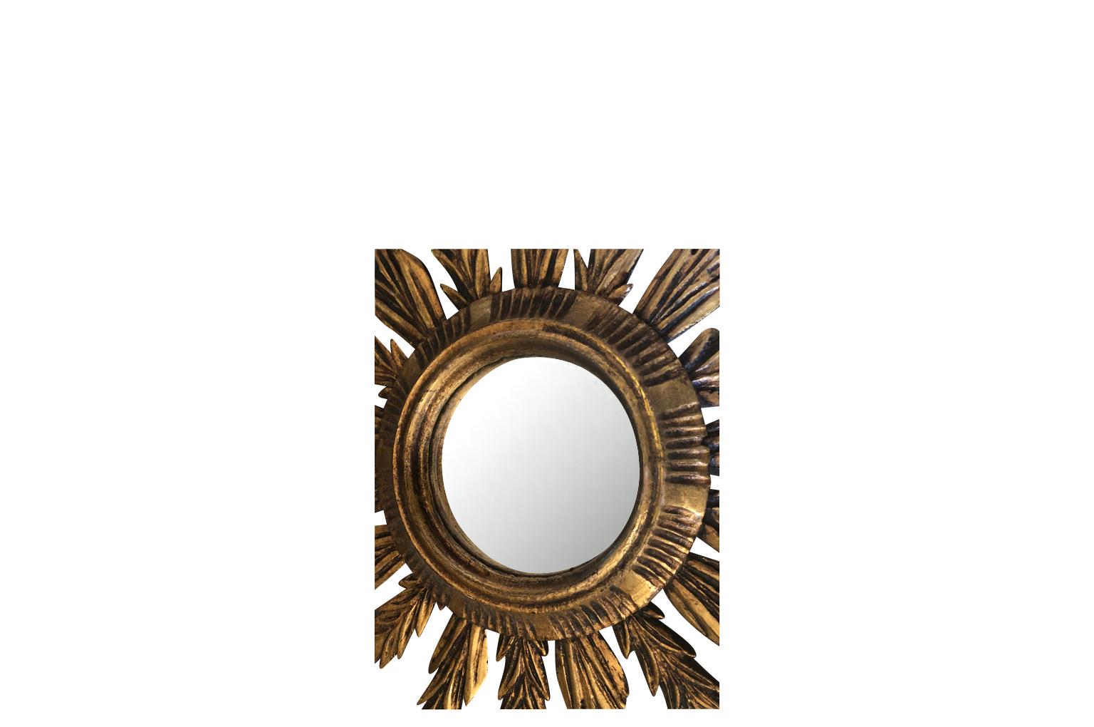 20th Century Spanish Sunburst Mirror