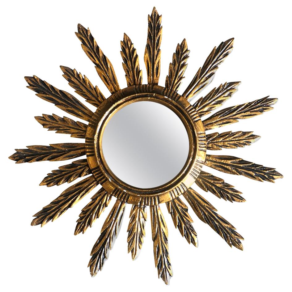 Spanish Sunburst Mirror For Sale