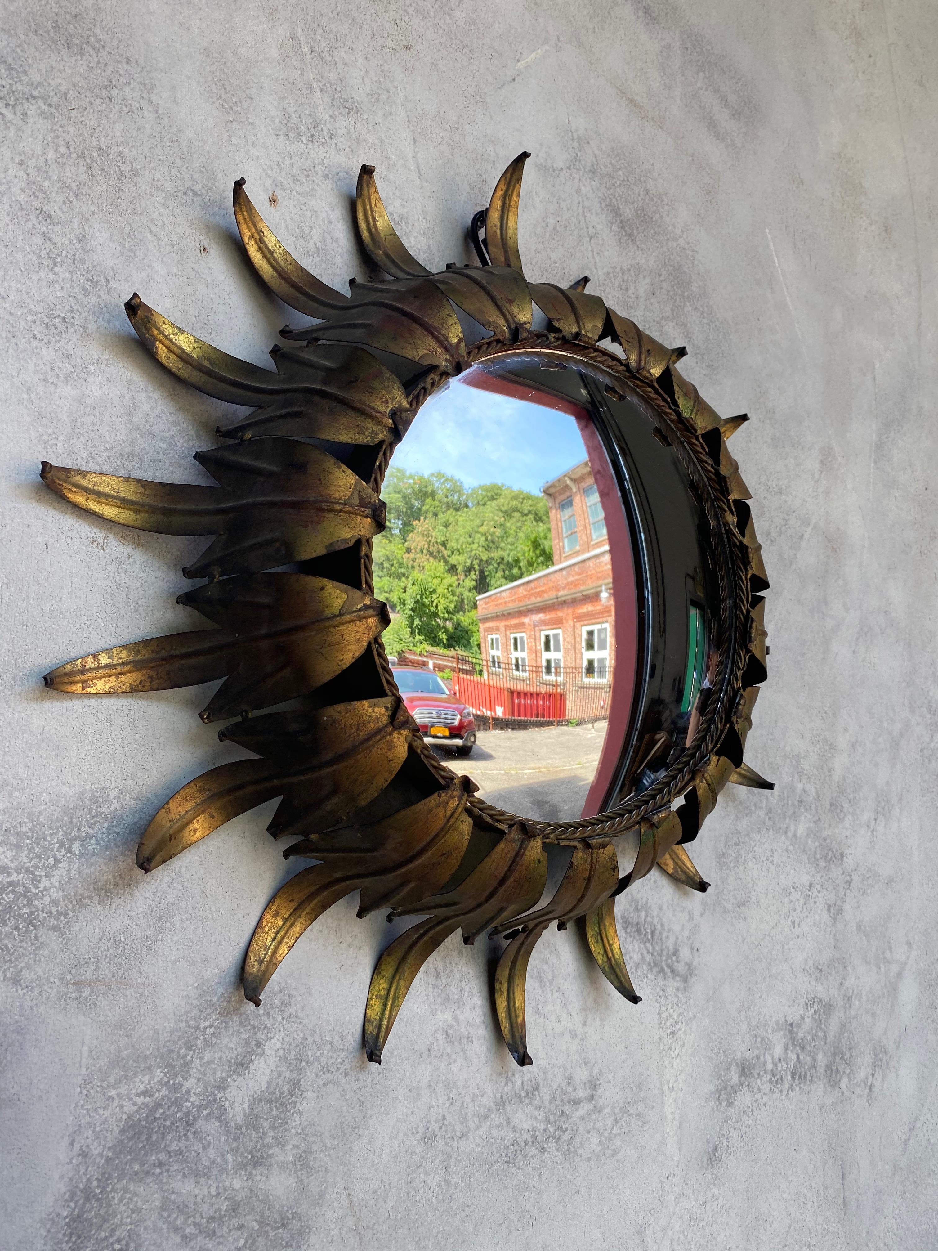 Spanish Sunburst Mirror with Convex Glass 8
