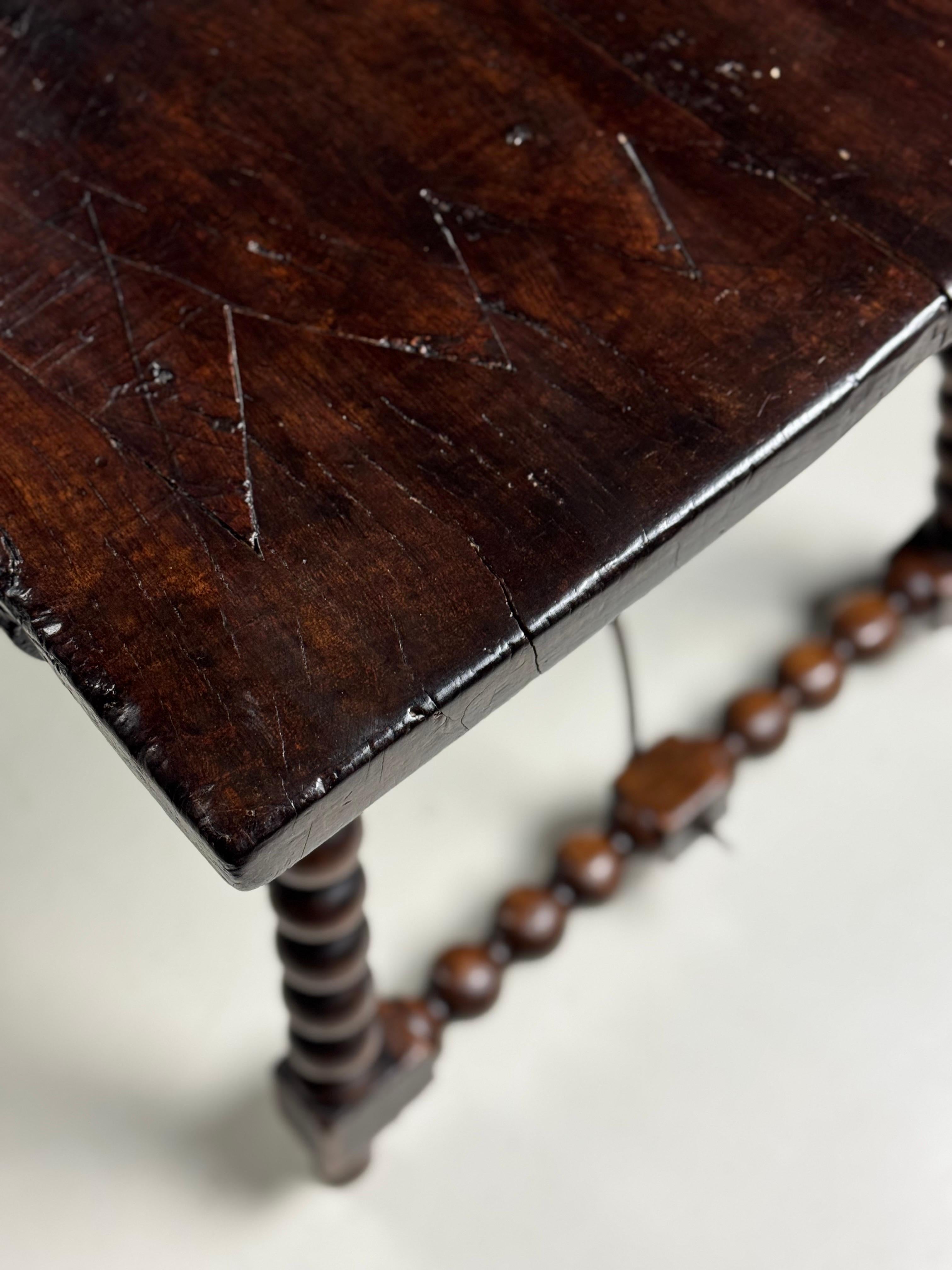 Spanish Table Bobbin 18th century For Sale 14