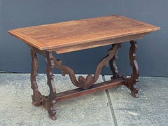 Spanish Console Table of Hand Carved Oak from the Early 19th Century