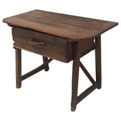 Spanish Table with One Drawer
