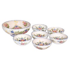 Spanish Talavera Bowls, Set of 7
