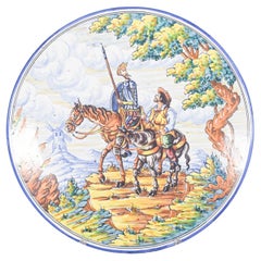 Spanish Talavera Earthenware Plate in Ceramic