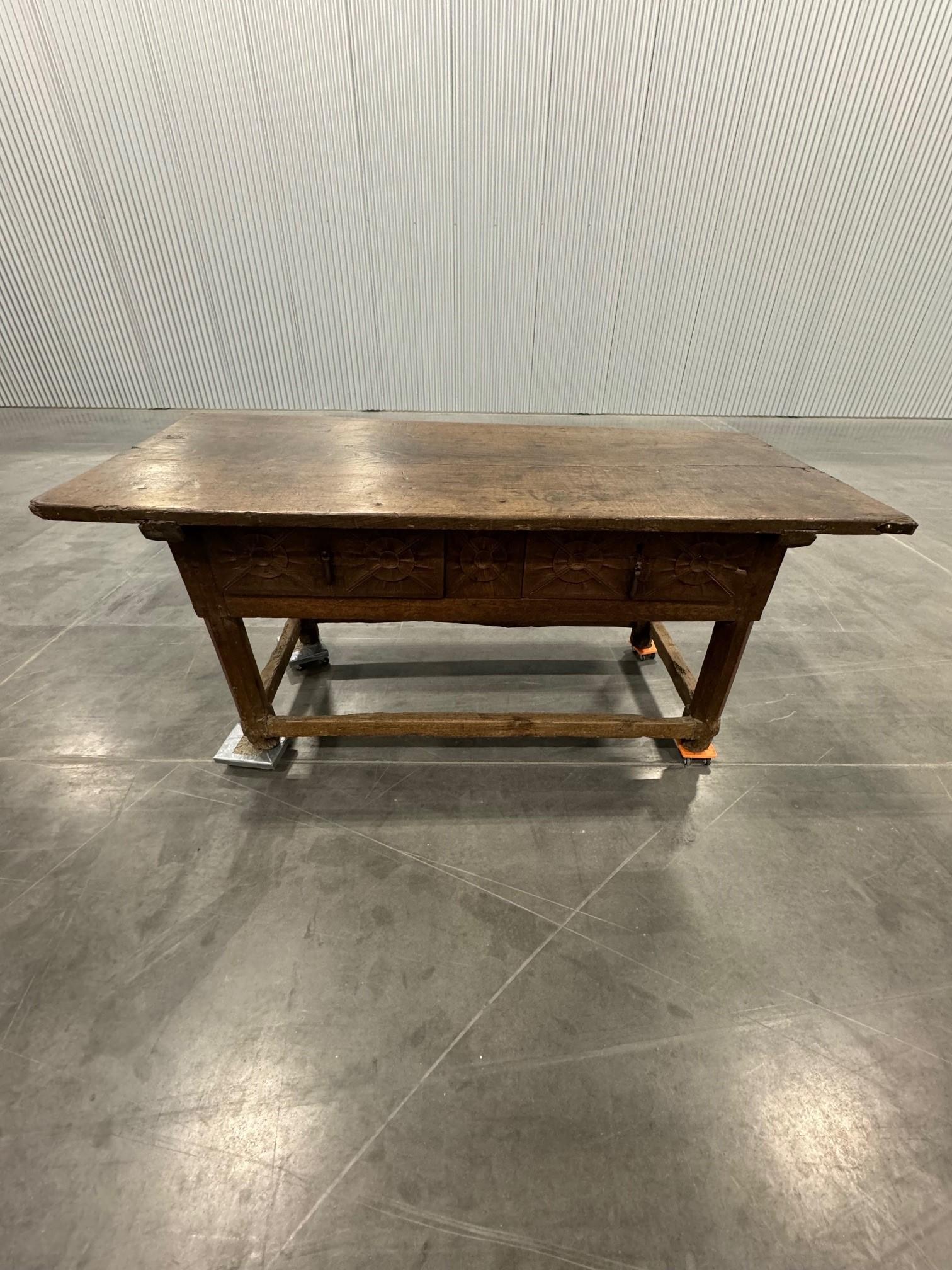 Spanish Tavern / Refectory Table Circa 1650 For Sale 6