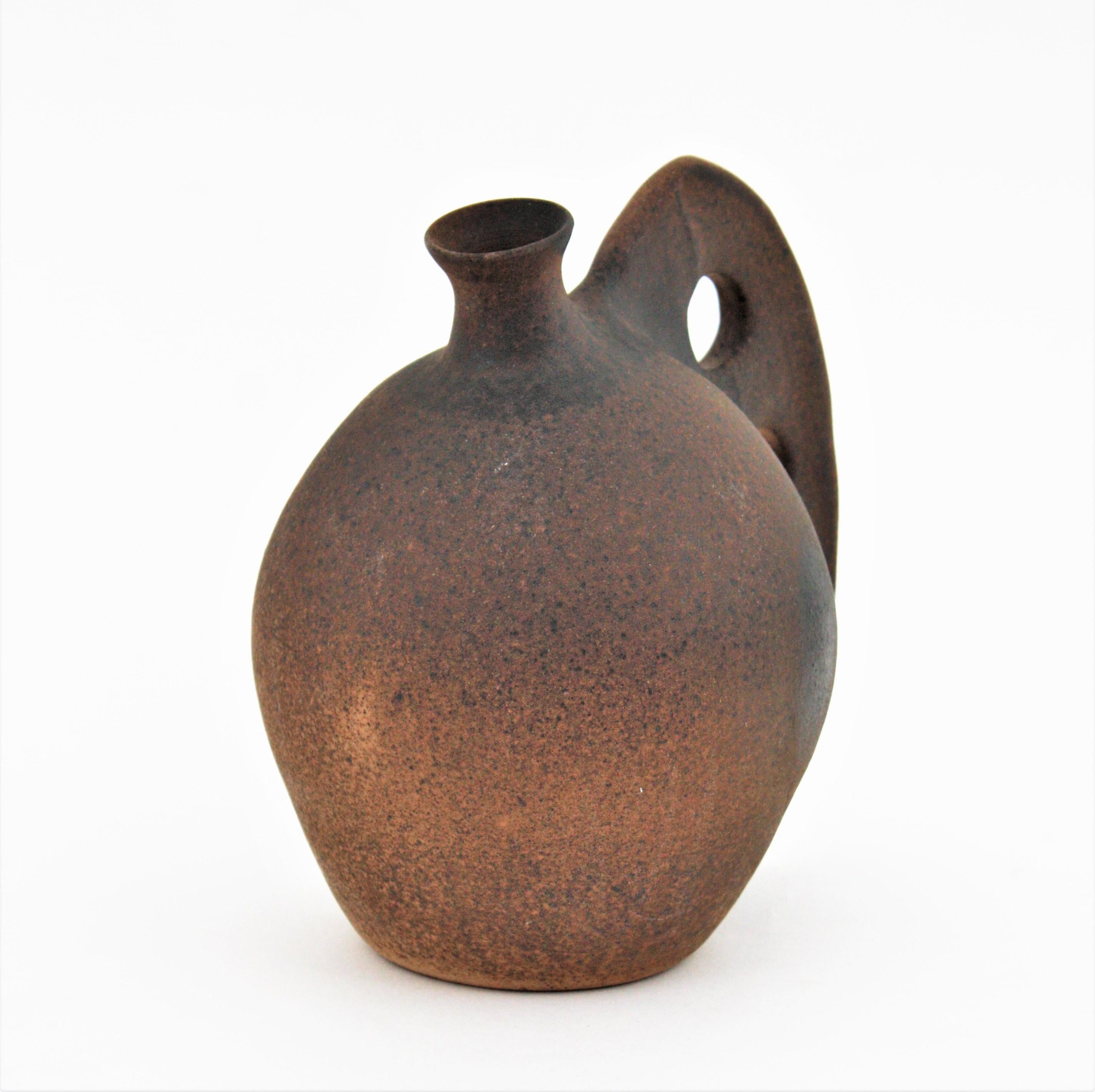 20th Century Spanish Terracotta Jar Vase, 1950s