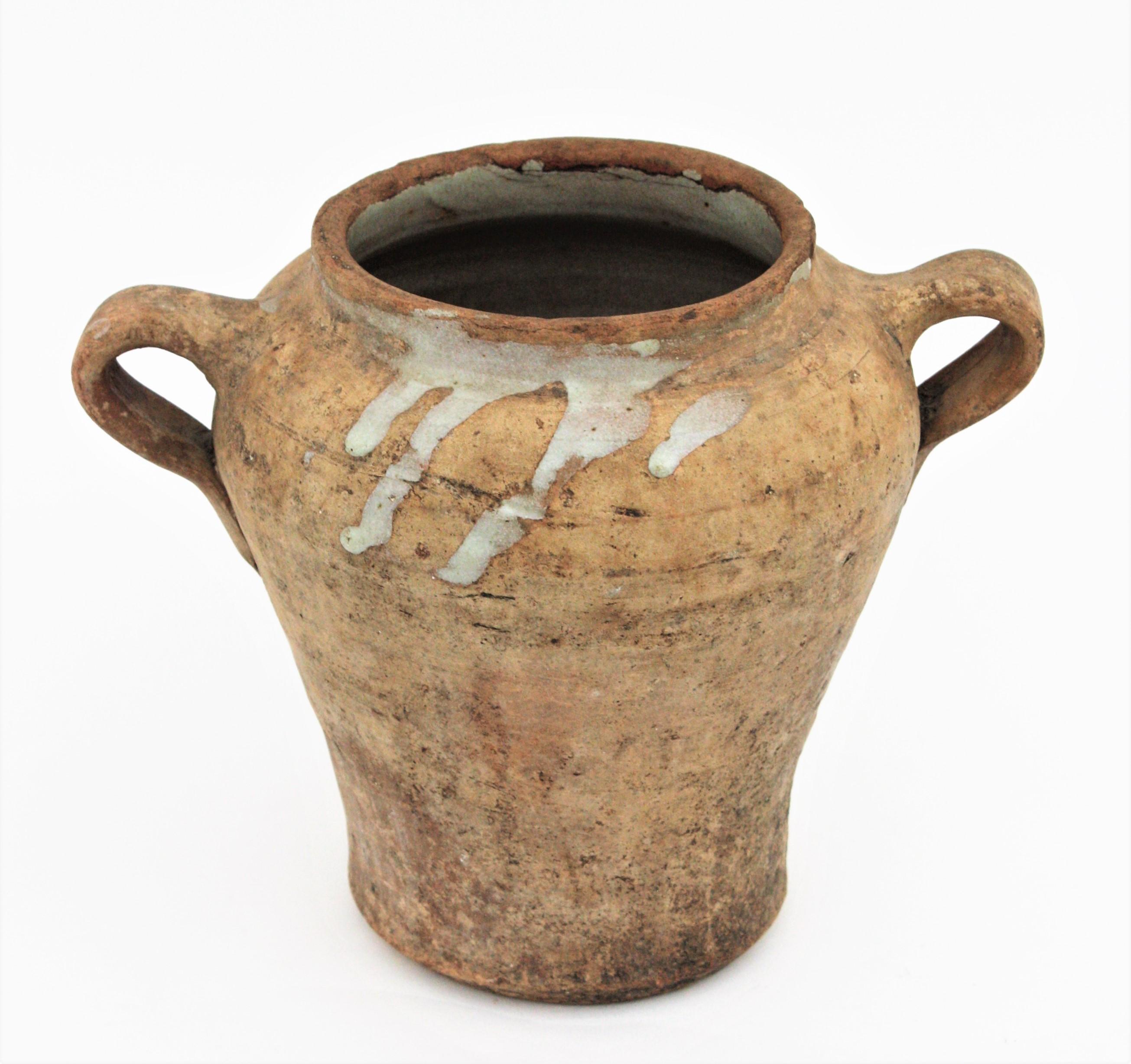 Spanish Terracotta Olive Jar or Vessel, 19th Century 1