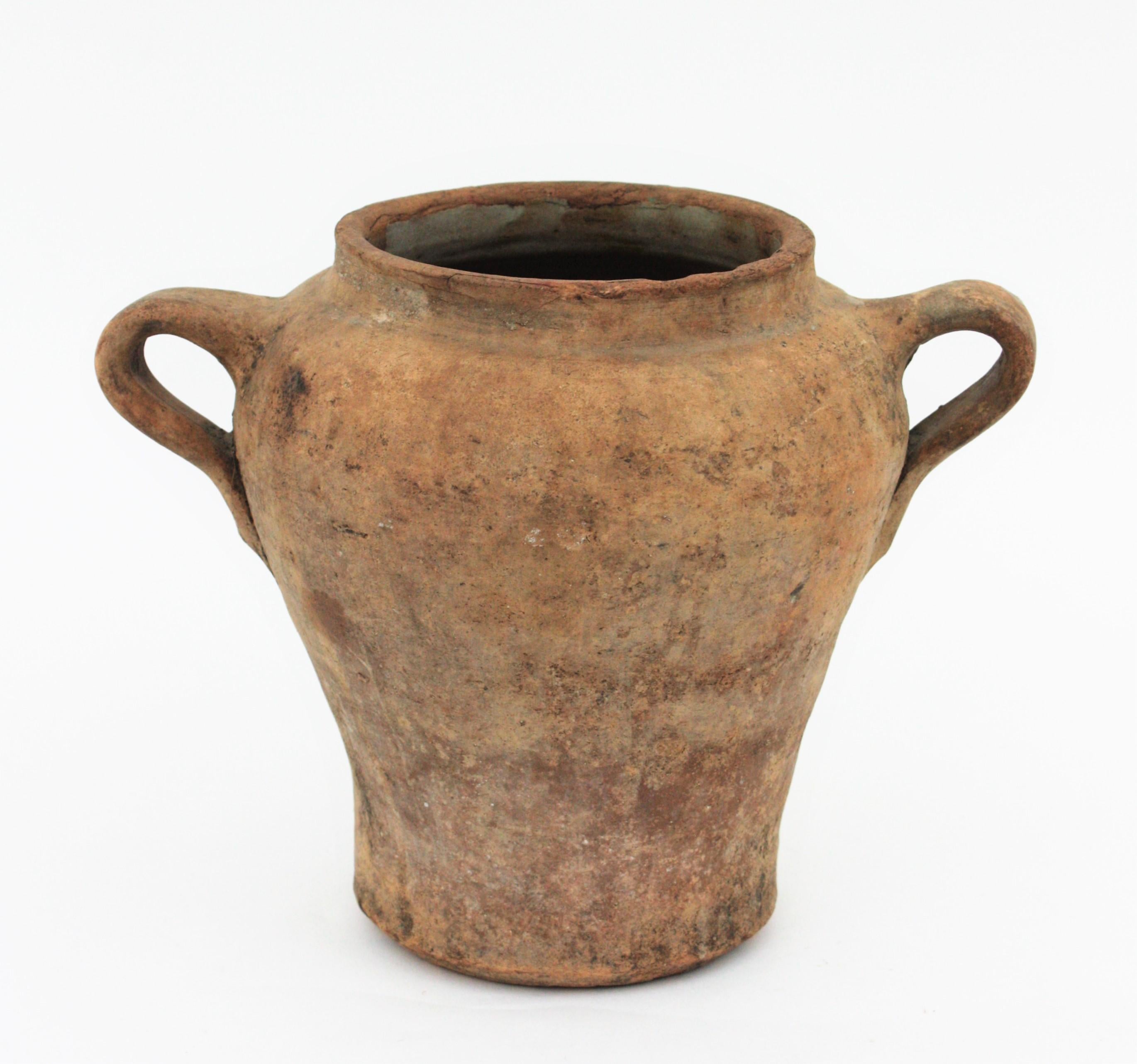 Spanish Terracotta Olive Jar or Vessel, 19th Century 4
