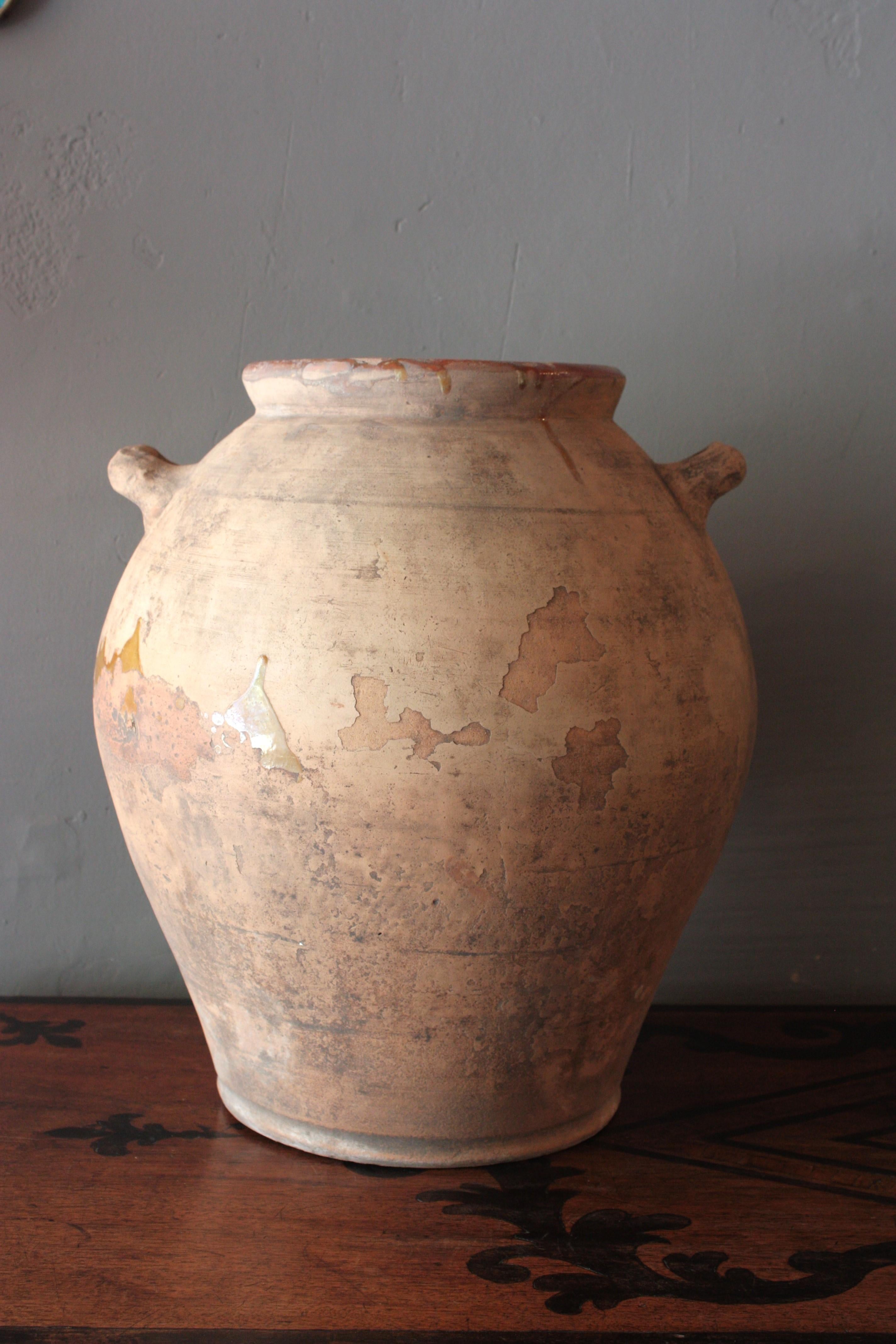 Country Vaso o recipiente per Oliver in terracotta spagnolo in vendita