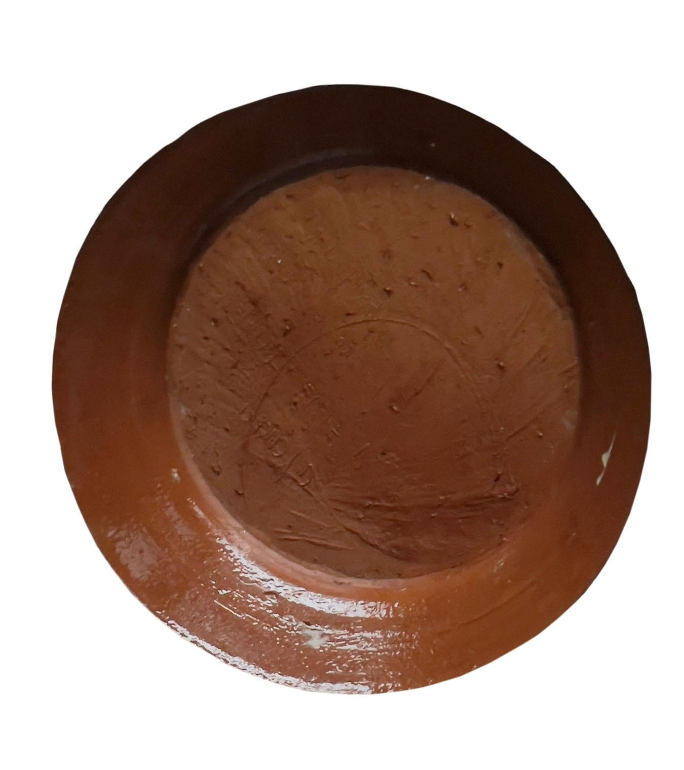 Spanish Terracotta Plate For Sale 1