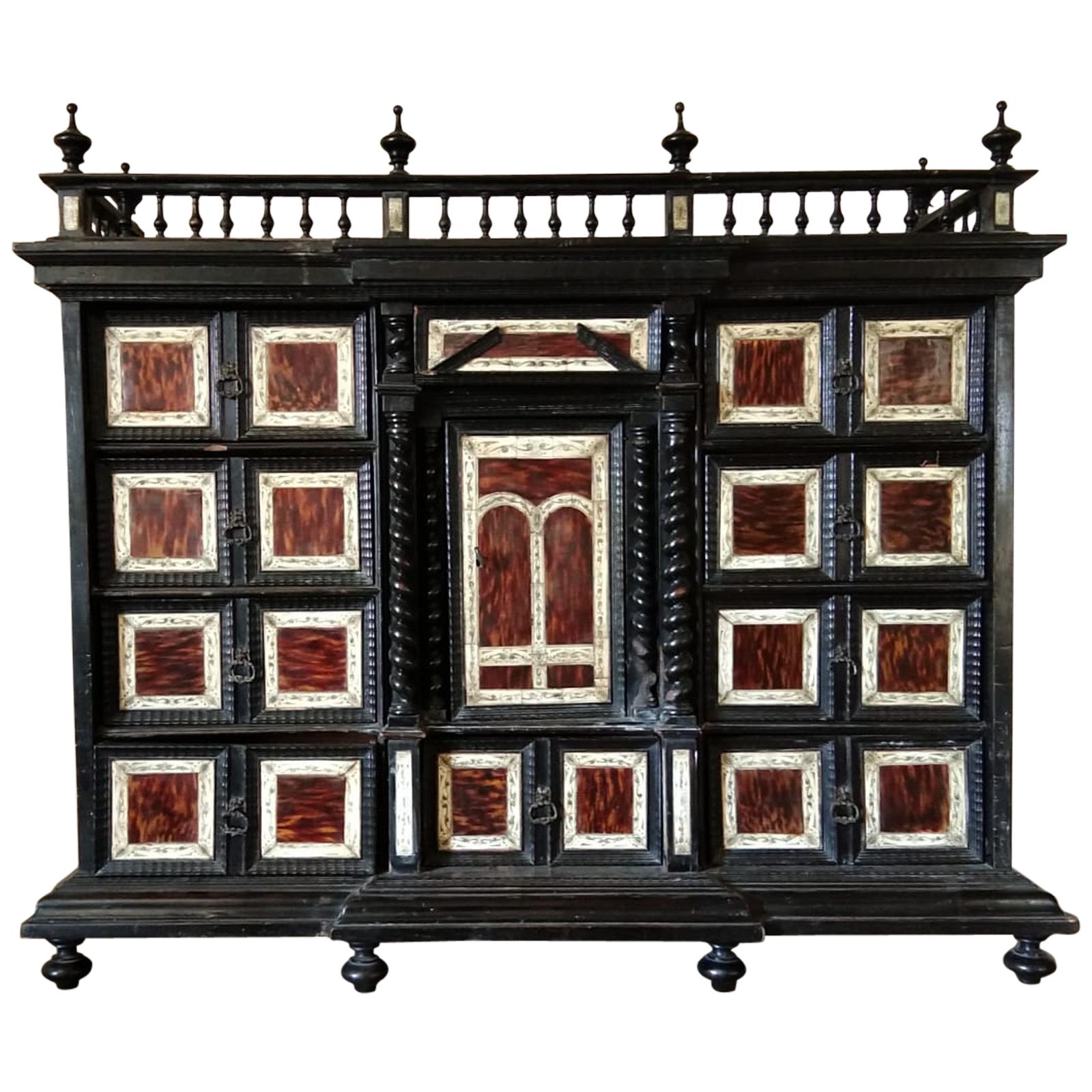 Spanish Tortoiseshell Cabinet, 17th Century