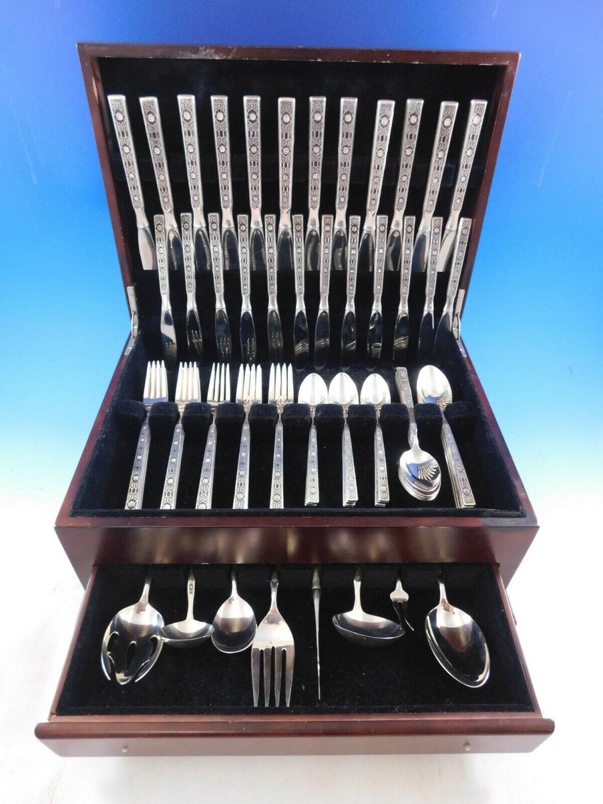 Spanish Tracery by Gorham Sterling Silver Flatware Service 12 Set 80 Pieces 5