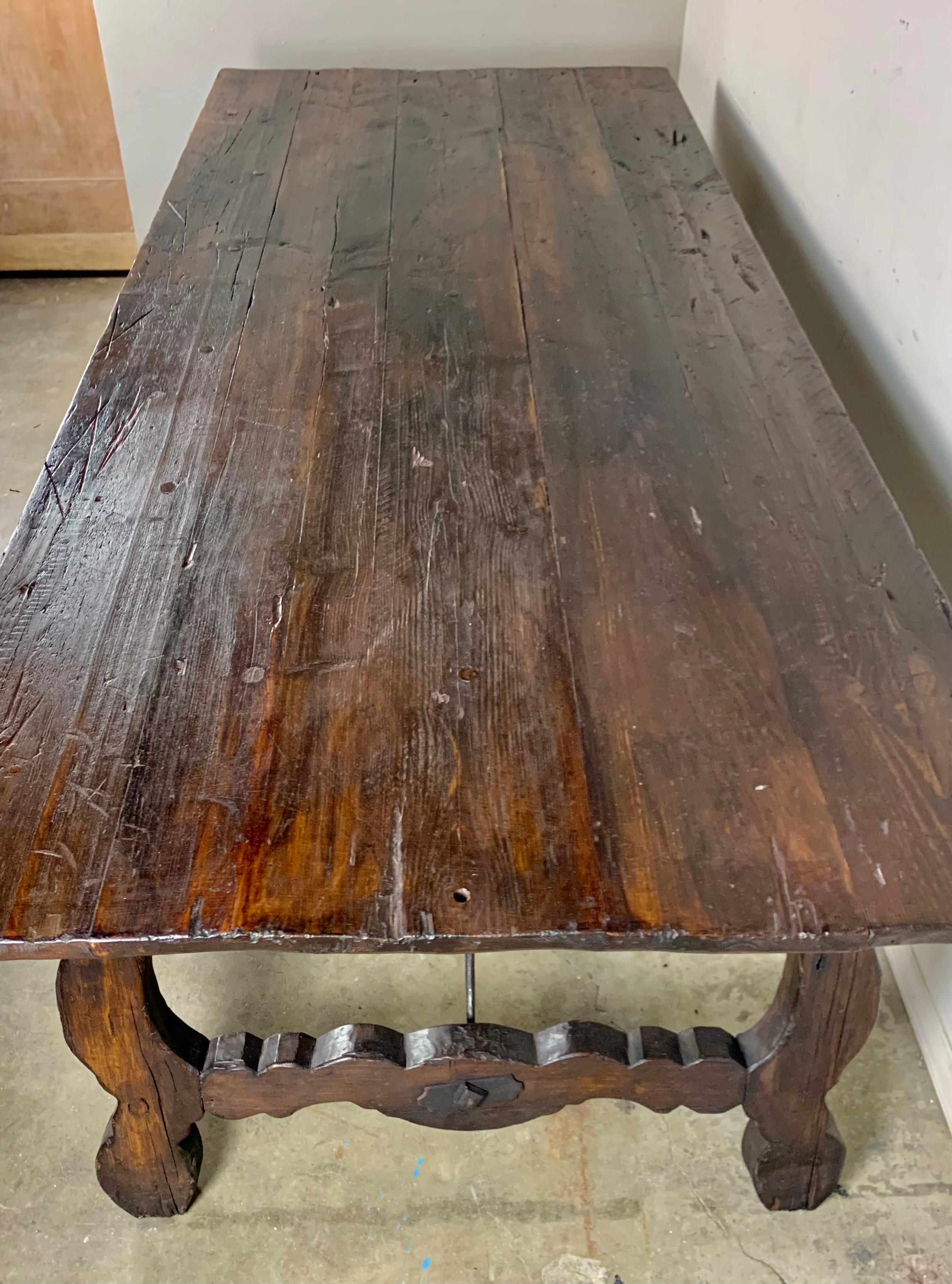 Spanish Trestle Dining Table, circa 1930s 7