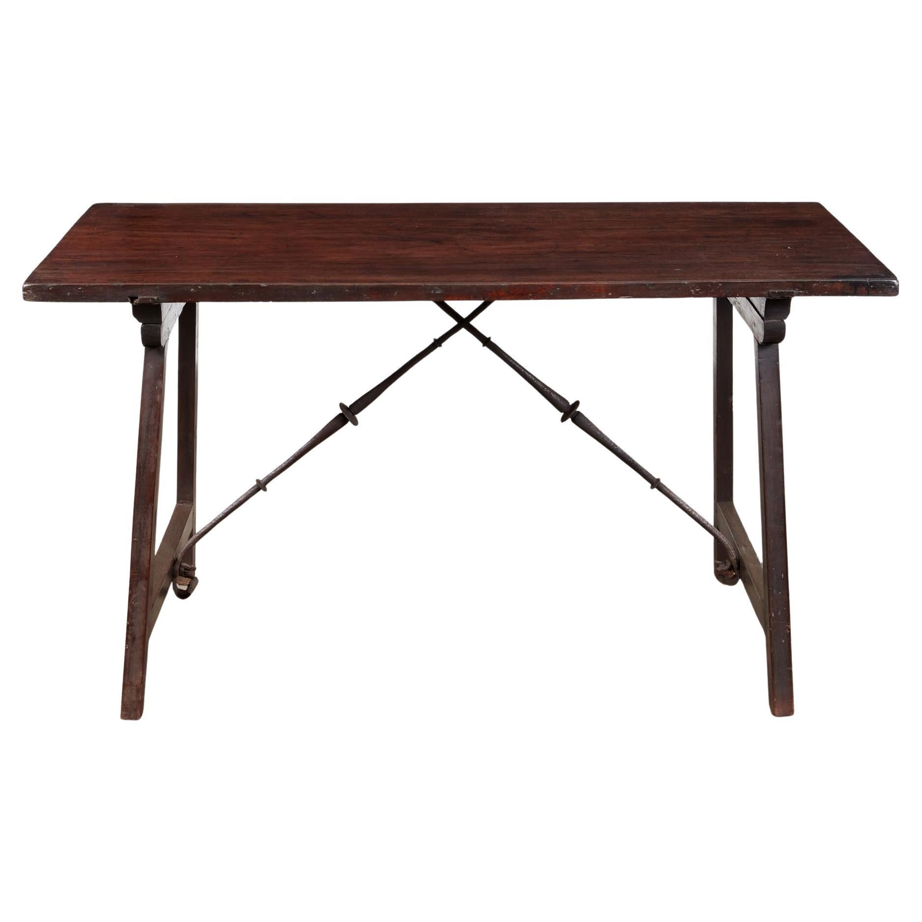 Rare 17th Century Spanish Colonial Trestle Table