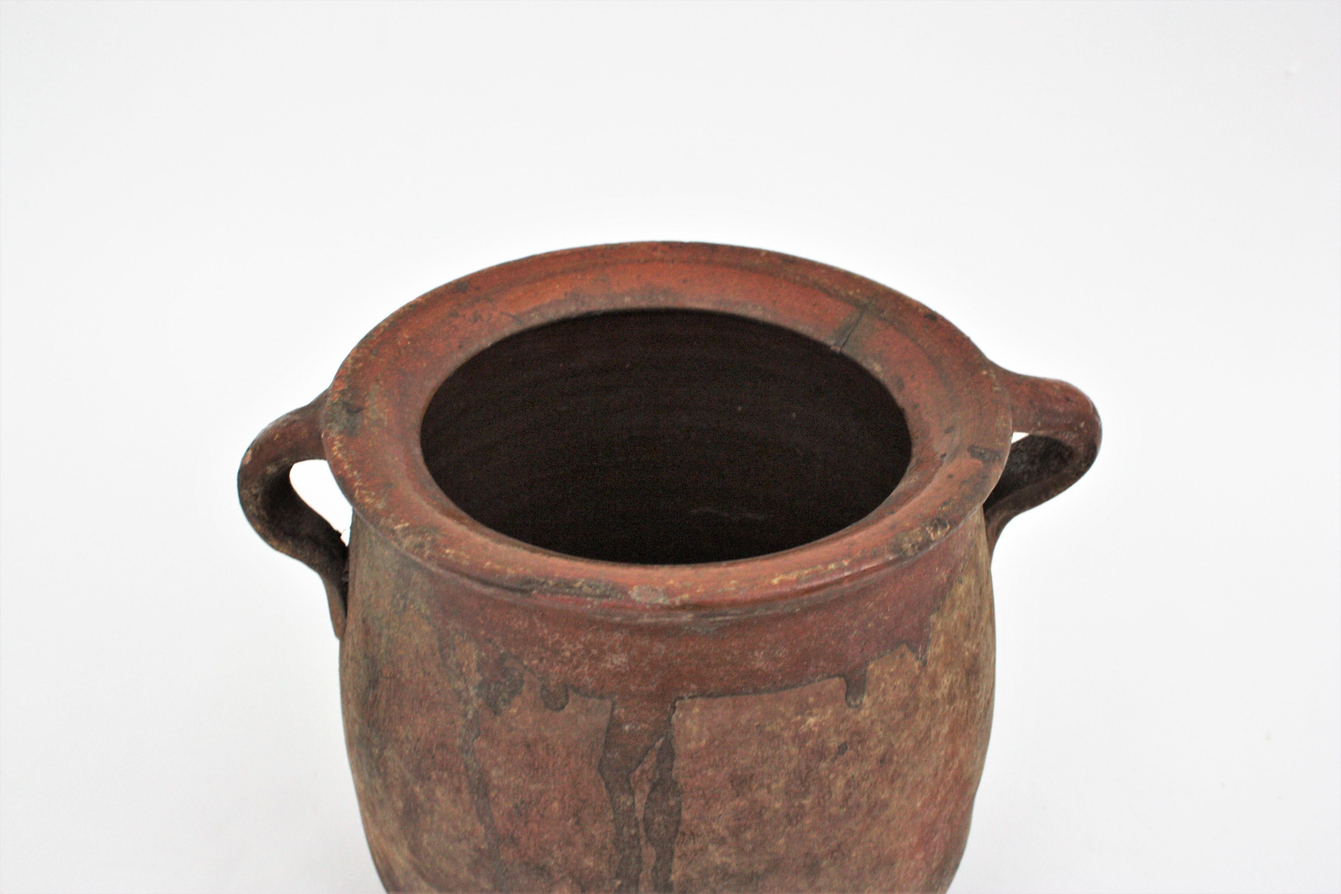 Spanish Unglazed Terracotta Pot or Vessel, 19th Century 6