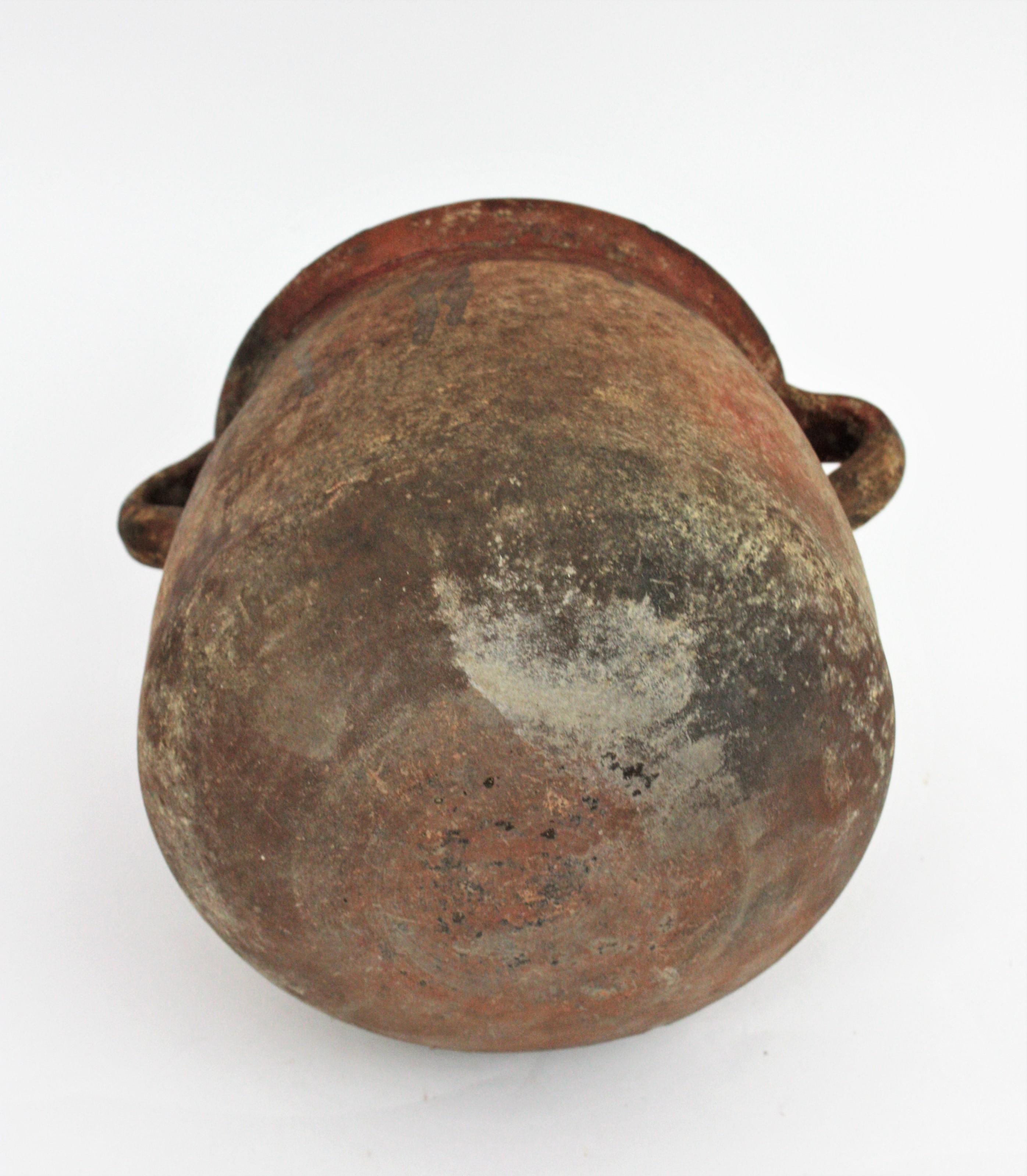 Spanish Unglazed Terracotta Pot or Vessel, 19th Century 9