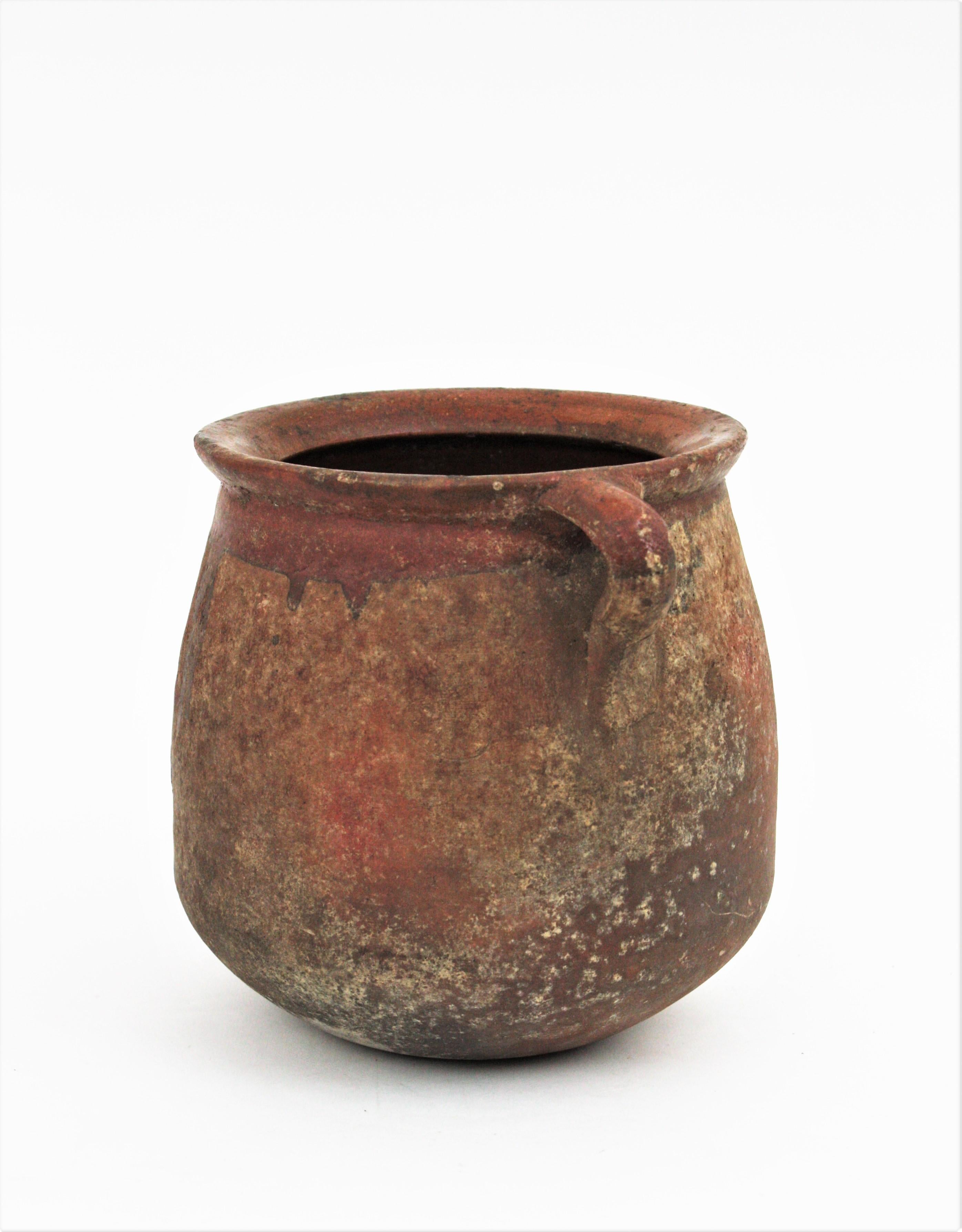 Spanish Unglazed Terracotta Pot or Vessel, 19th Century 1