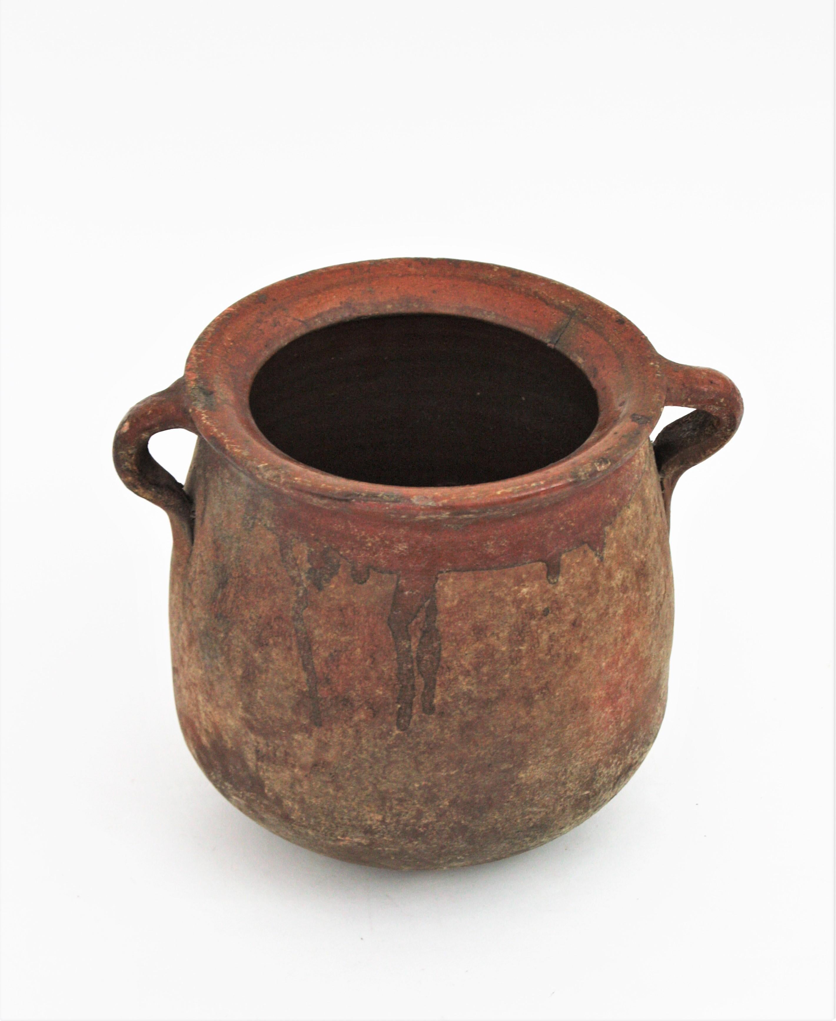 Spanish Unglazed Terracotta Pot or Vessel, 19th Century 2