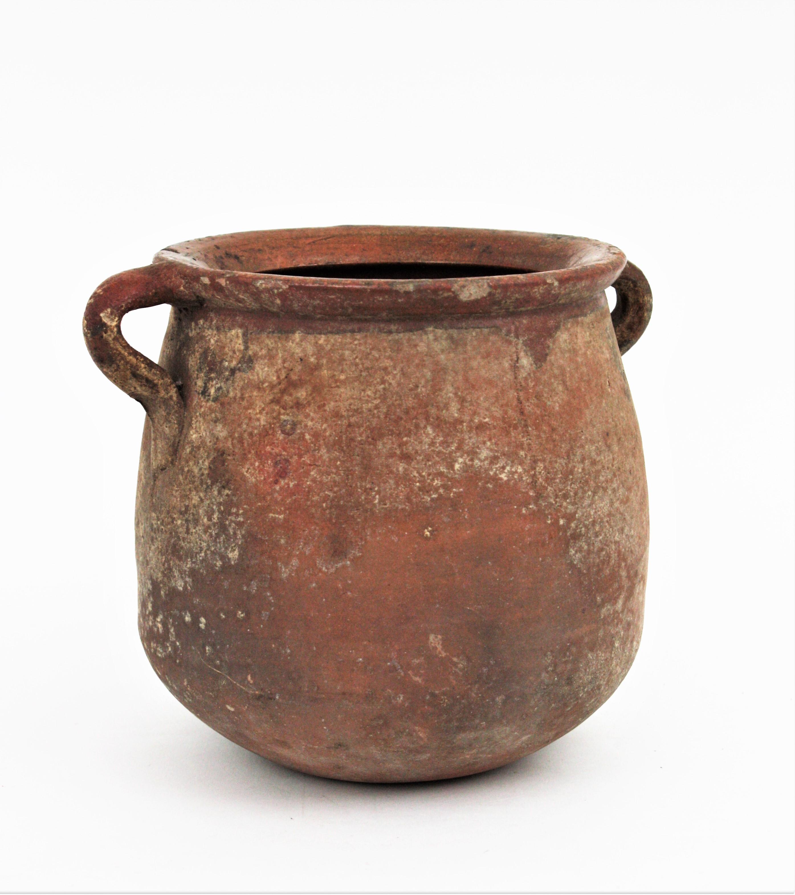 Spanish Unglazed Terracotta Pot or Vessel, 19th Century 3