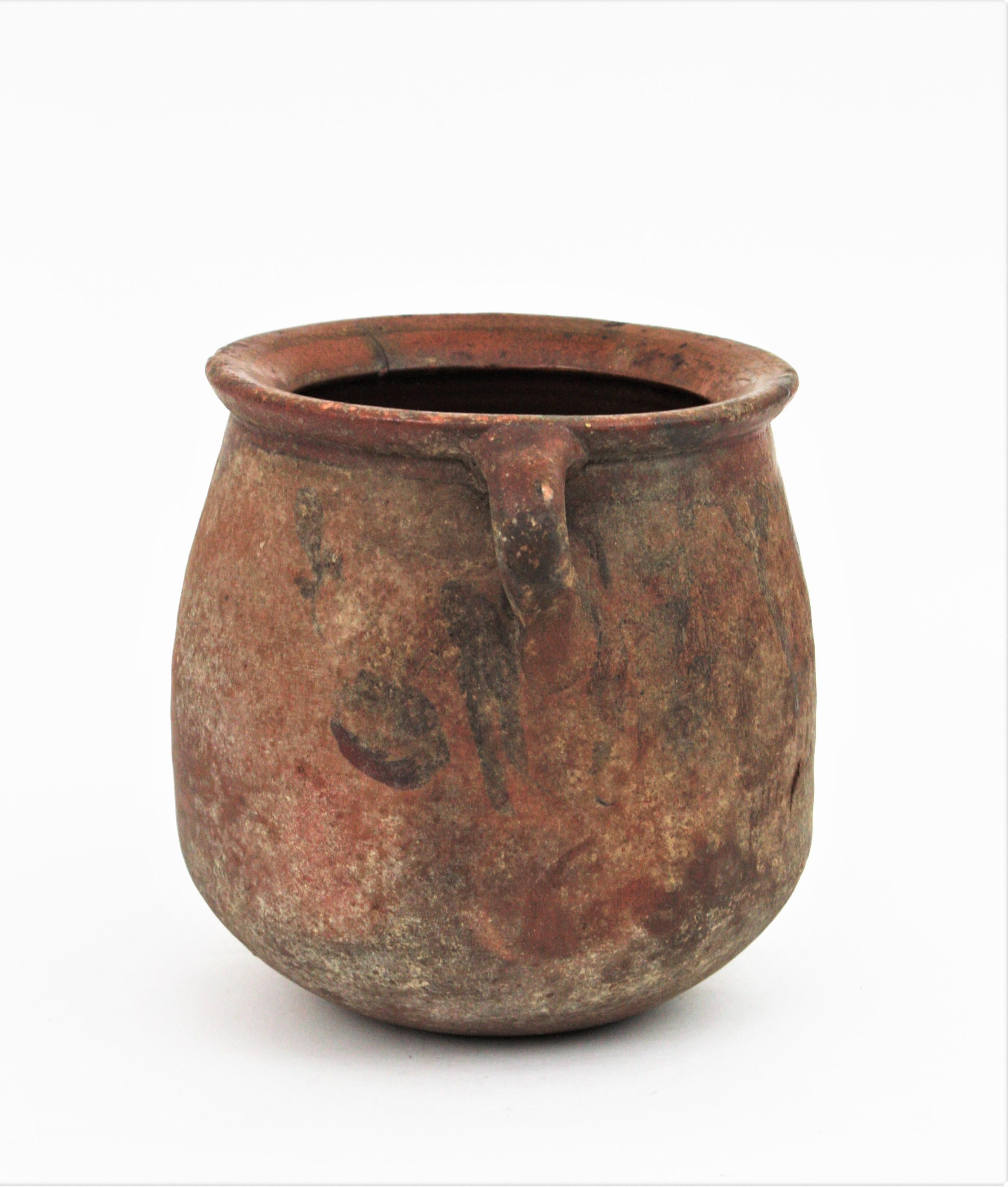 Spanish Unglazed Terracotta Pot or Vessel, 19th Century 5