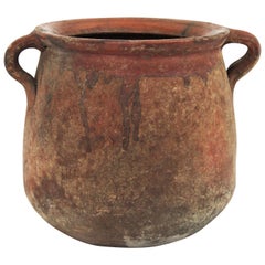 Spanish Unglazed Terracotta Pot or Vessel, 19th Century