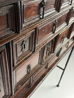 Spanish Vargueno on later Metal Base ca. 1700