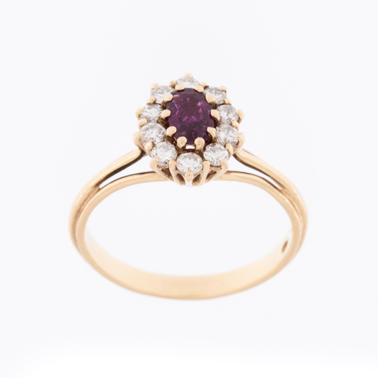 The Spanish Vintage Diamond and Ruby 18kt Yellow Gold Ring with claw setting is a luxurious and exquisite piece of jewelry that combines the timeless beauty of diamonds and rubies with the elegance of 18kt yellow gold.

Ancient Hindu and Burmese