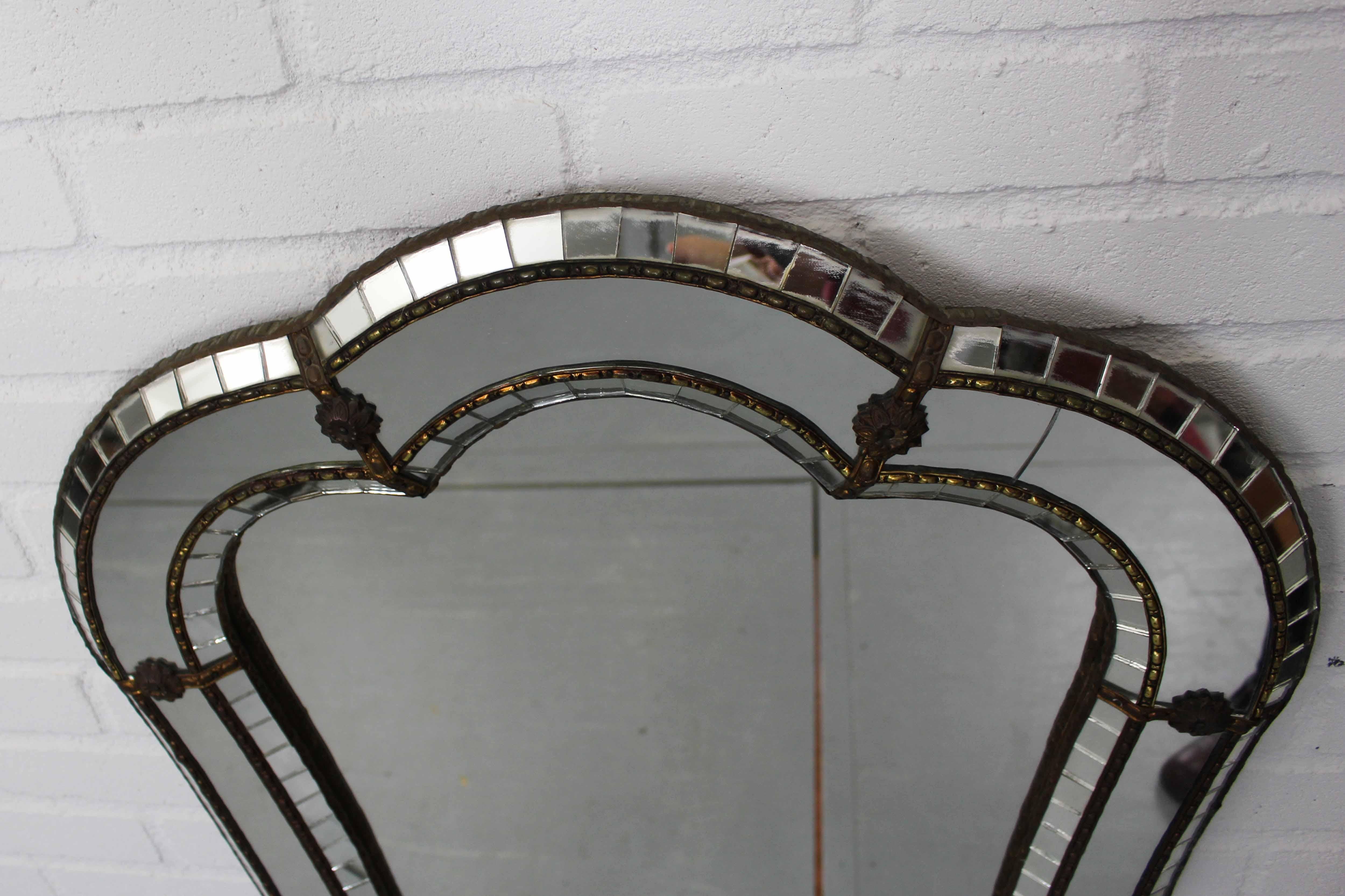 Spanish vintage Regency style mirror, 1970s 10