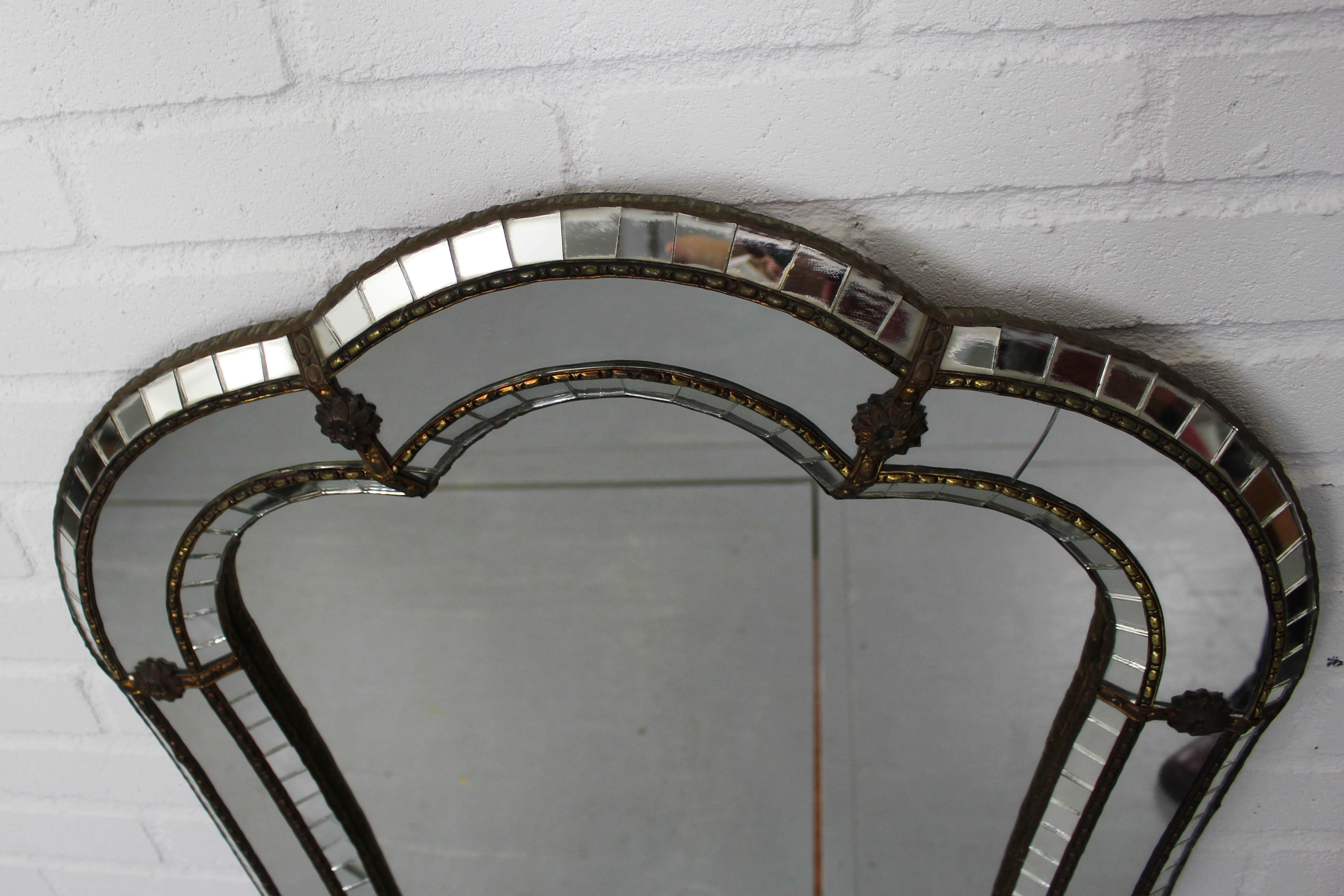 Spanish vintage Regency style mirror, 1970s 11