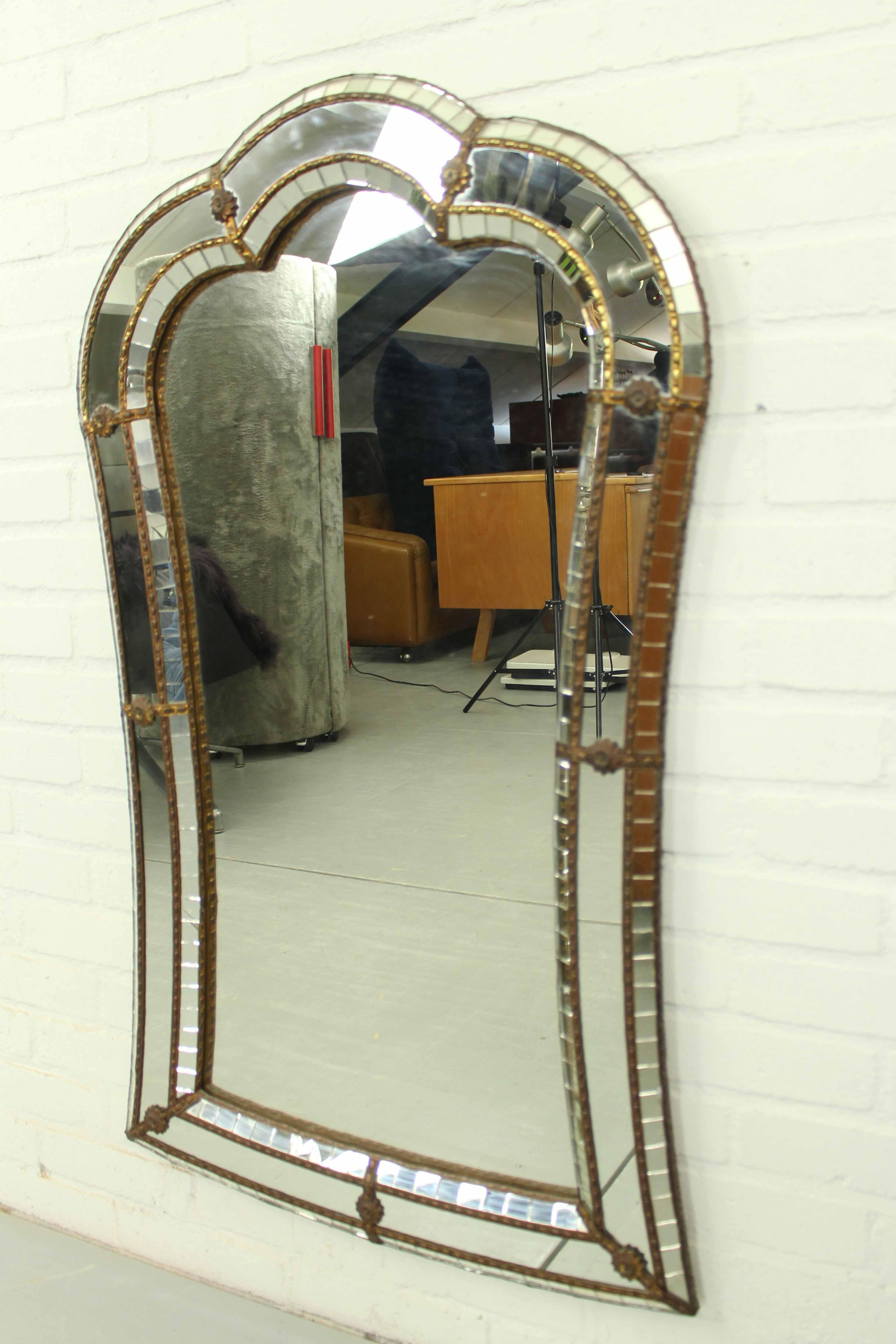Spanish vintage Regency style mirror, 1970s 1