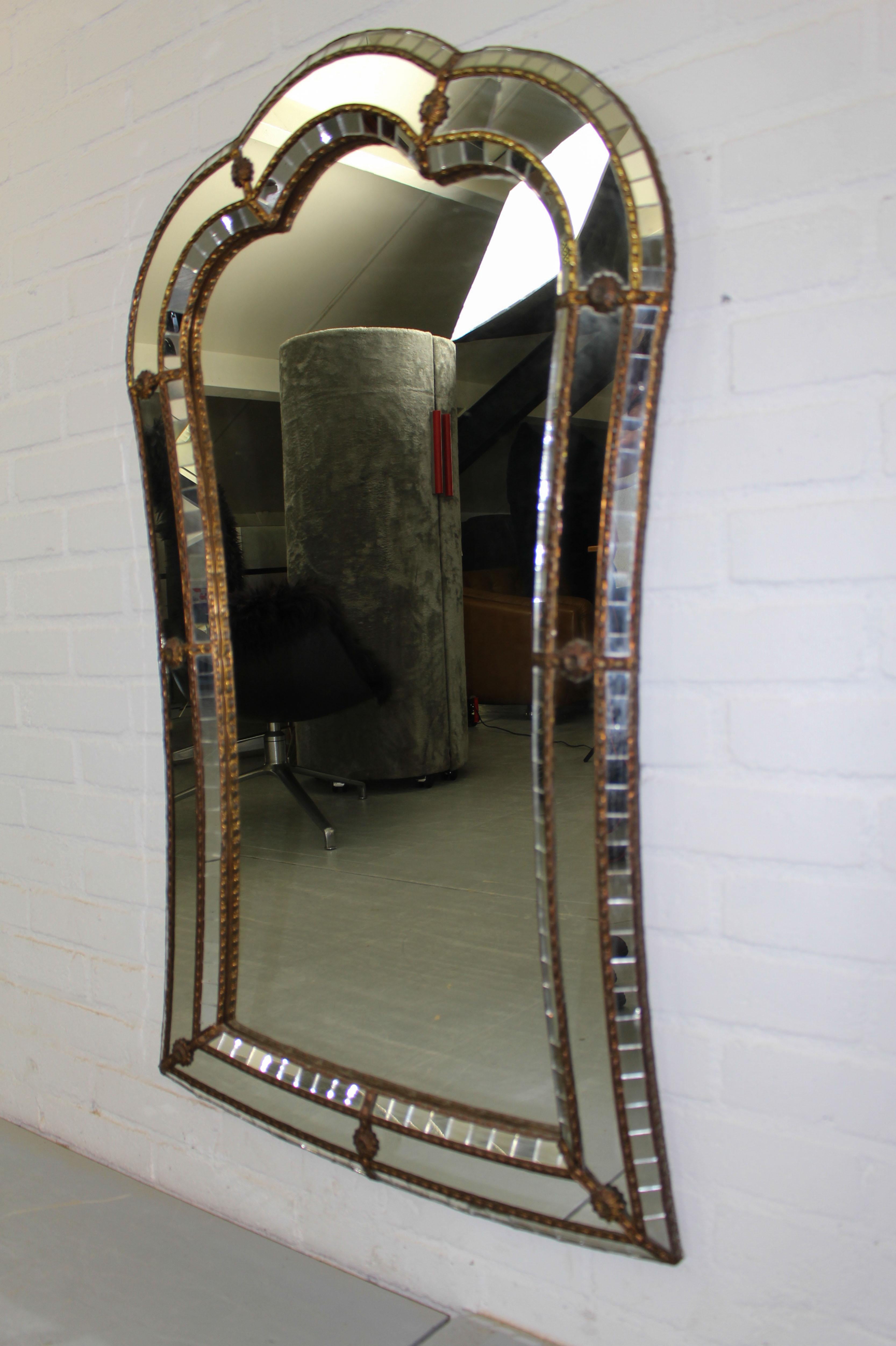 Spanish vintage Regency style mirror, 1970s 4