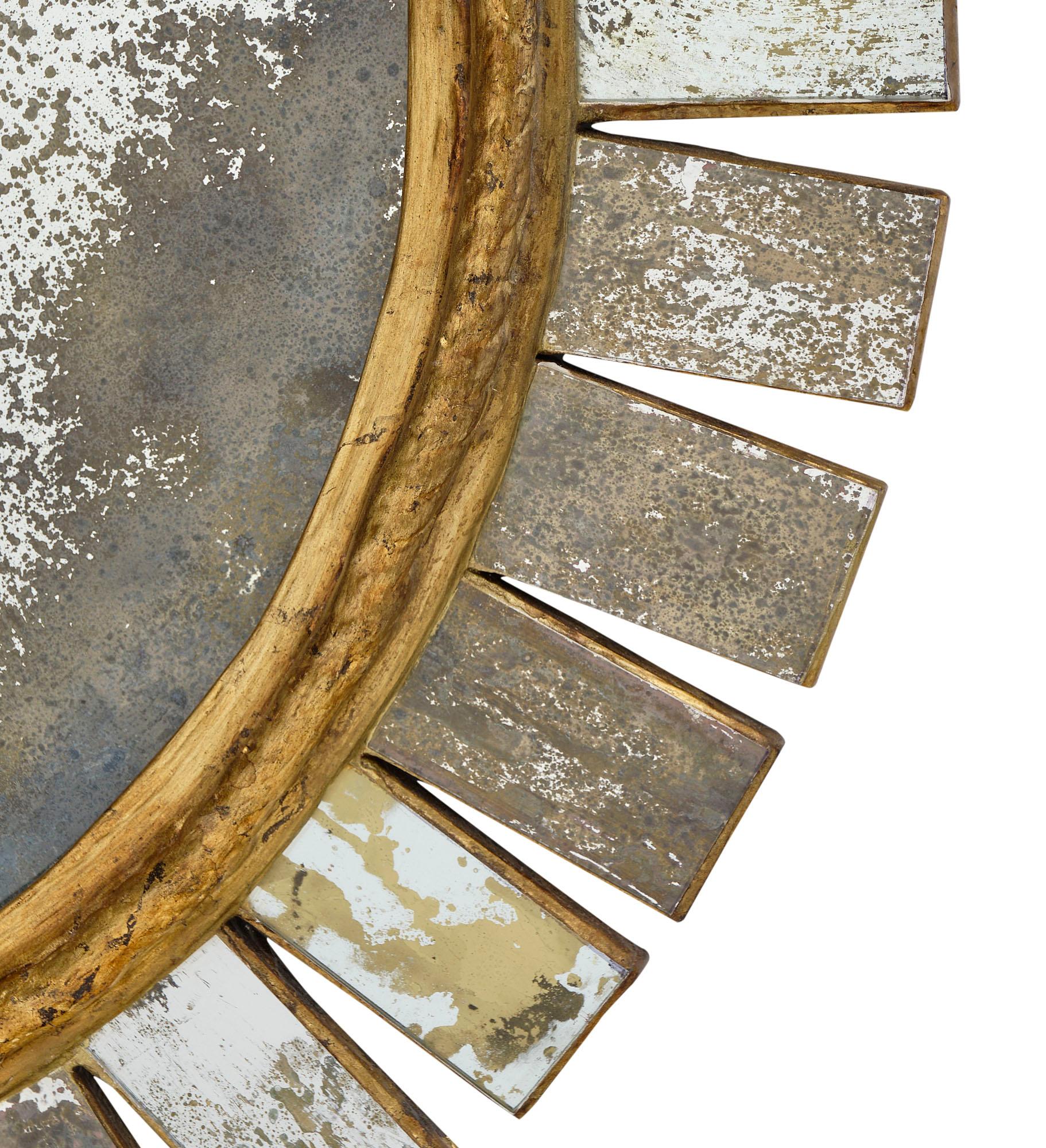 Mid-20th Century Spanish Vintage Sunburst Mirror