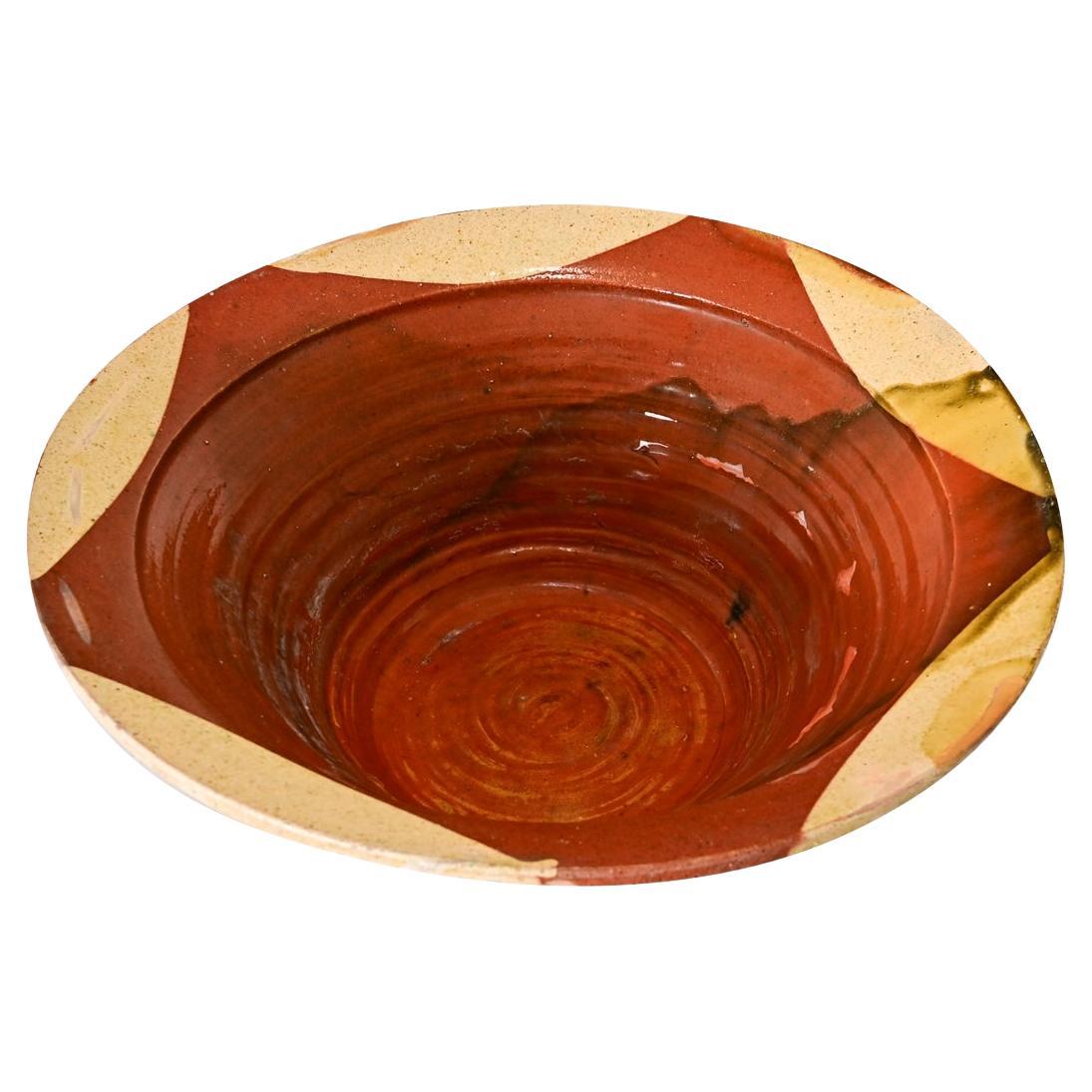 Spanish Vintage Terracotta Bowl For Sale