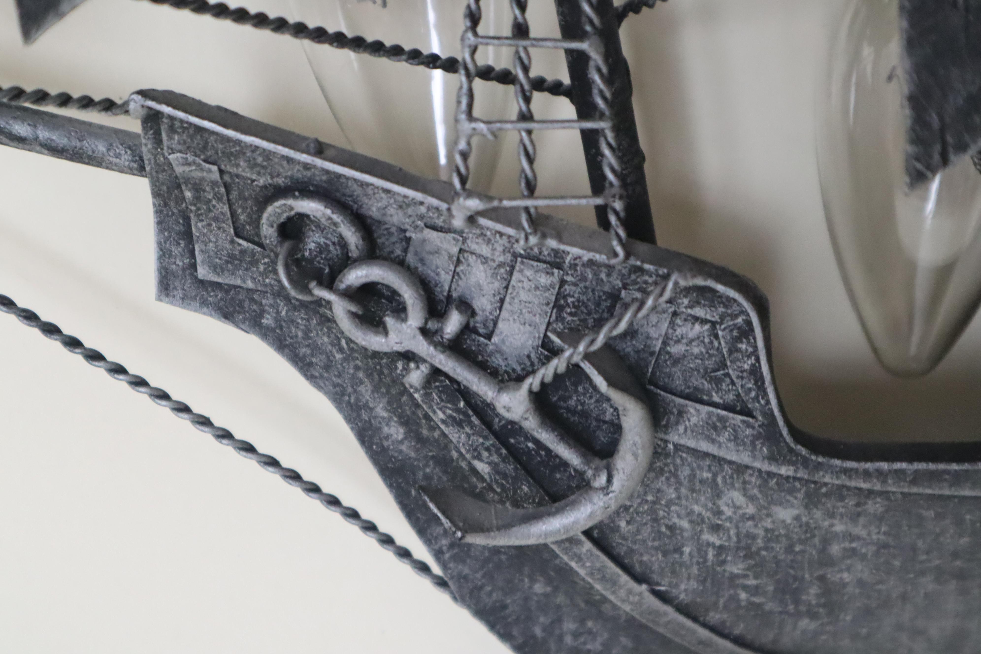 Aplique Español Hierro Forjado Galeón Velero Santa María Colón Hecho a mano en venta