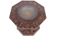 Spanish walnut and metal brazier, 17th century