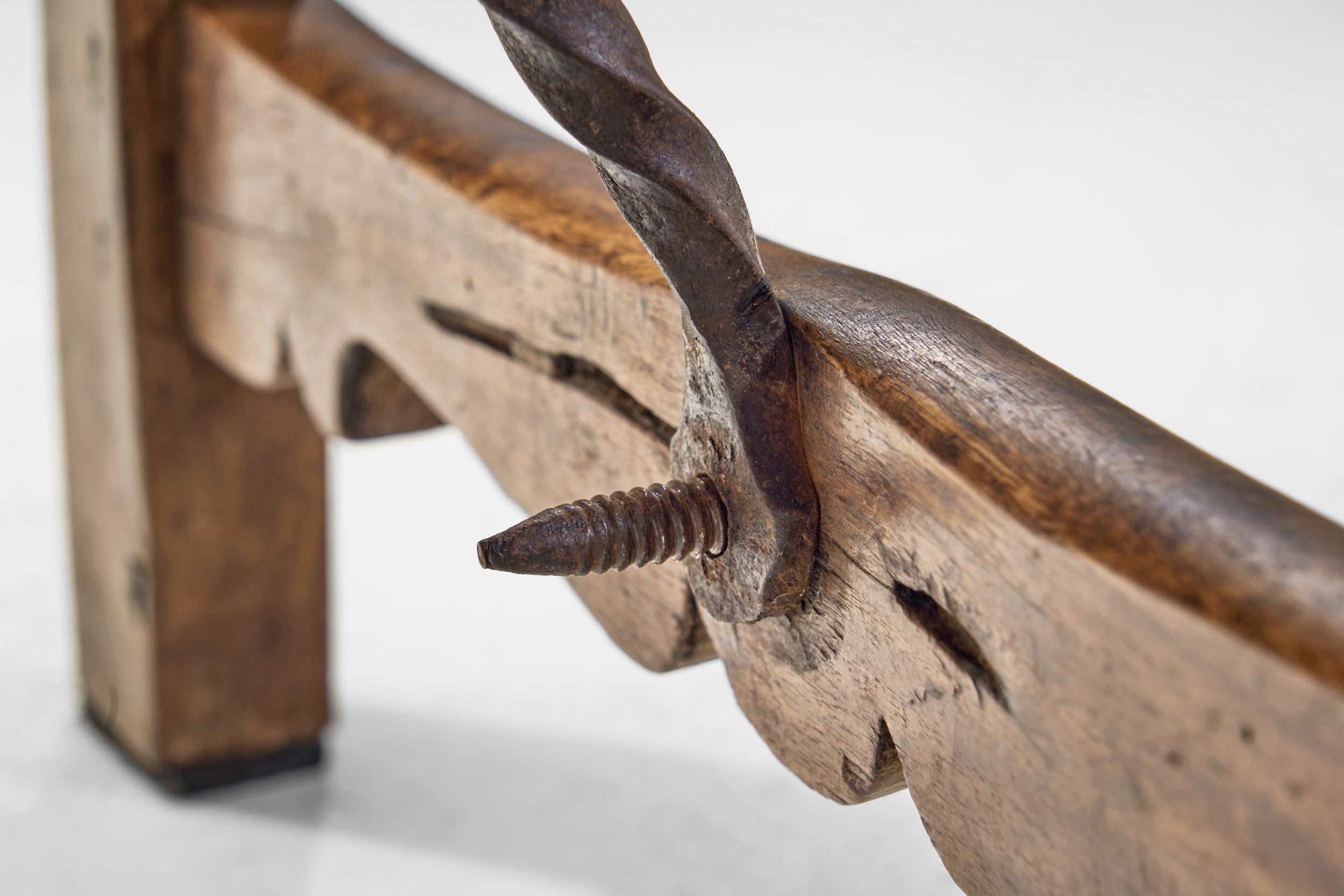 Spanish Walnut and Wrought Iron Table, Spain late 18th century For Sale 10