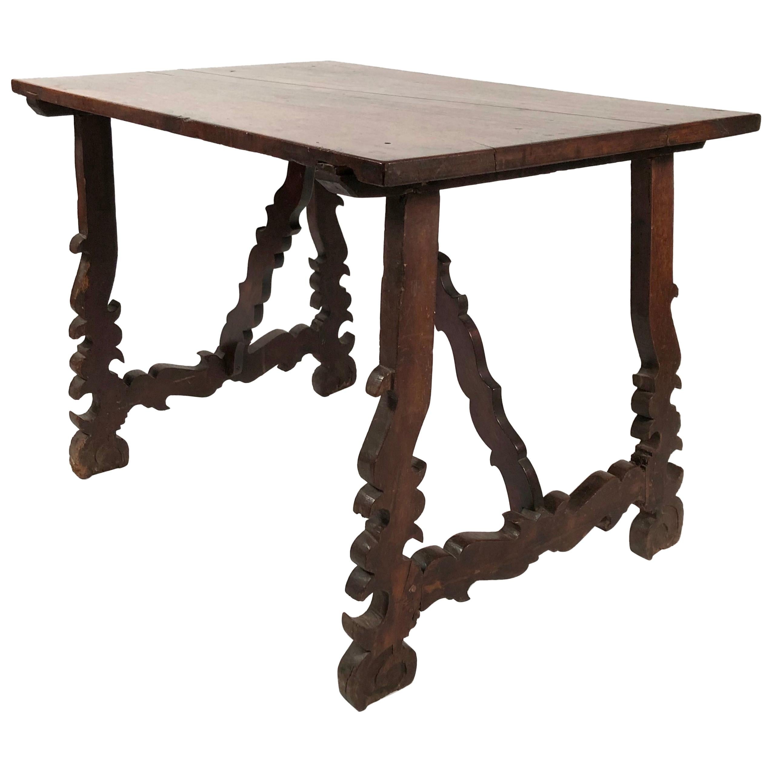 Spanish Walnut Baroque Style Table