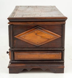 Spanish Walnut Chest Table, 19th C.