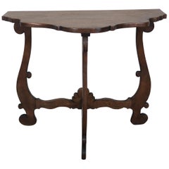 Spanish Walnut Finished Console, circa 1930s