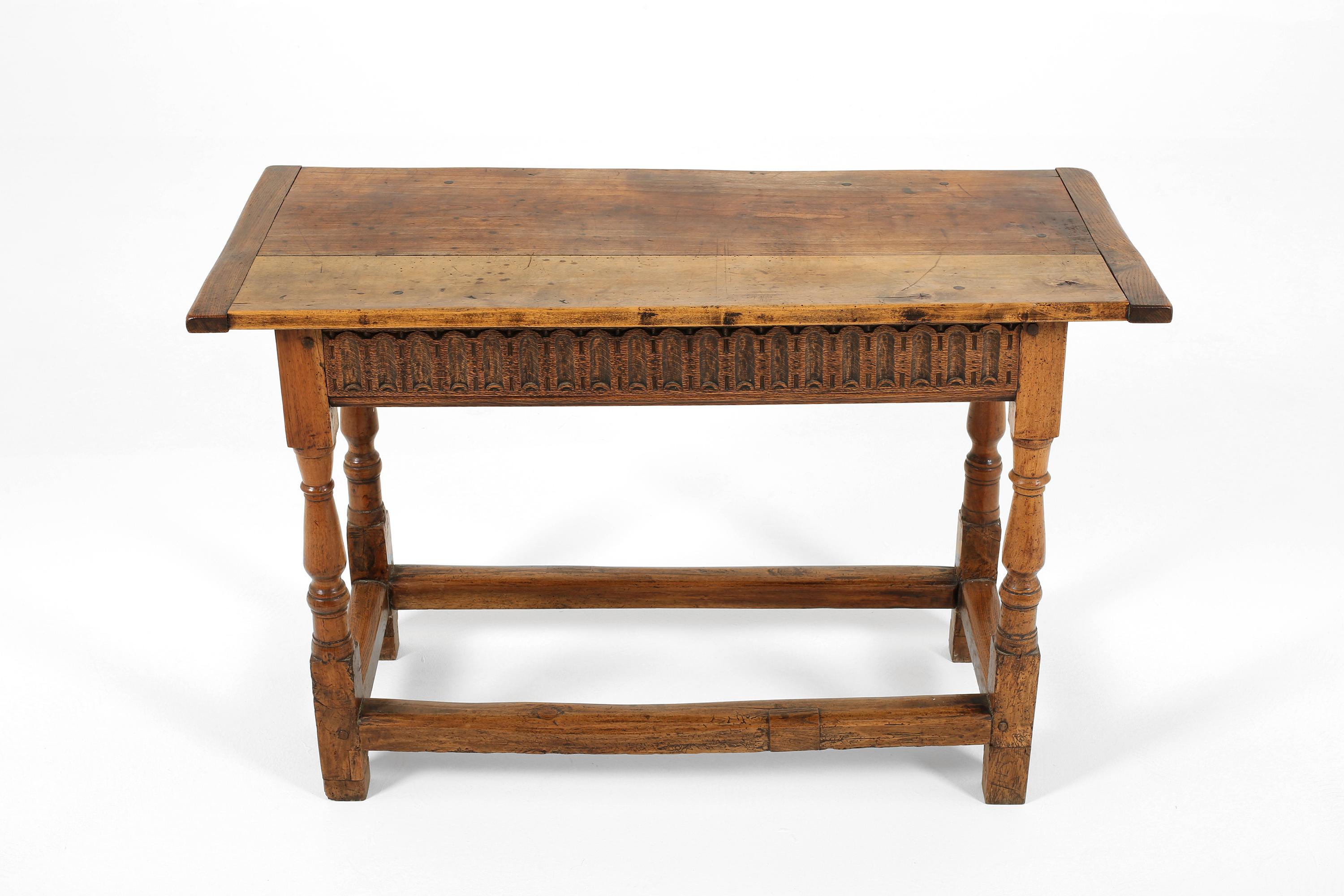 Spanish Walnut & Oak Console Table In Good Condition In London, GB