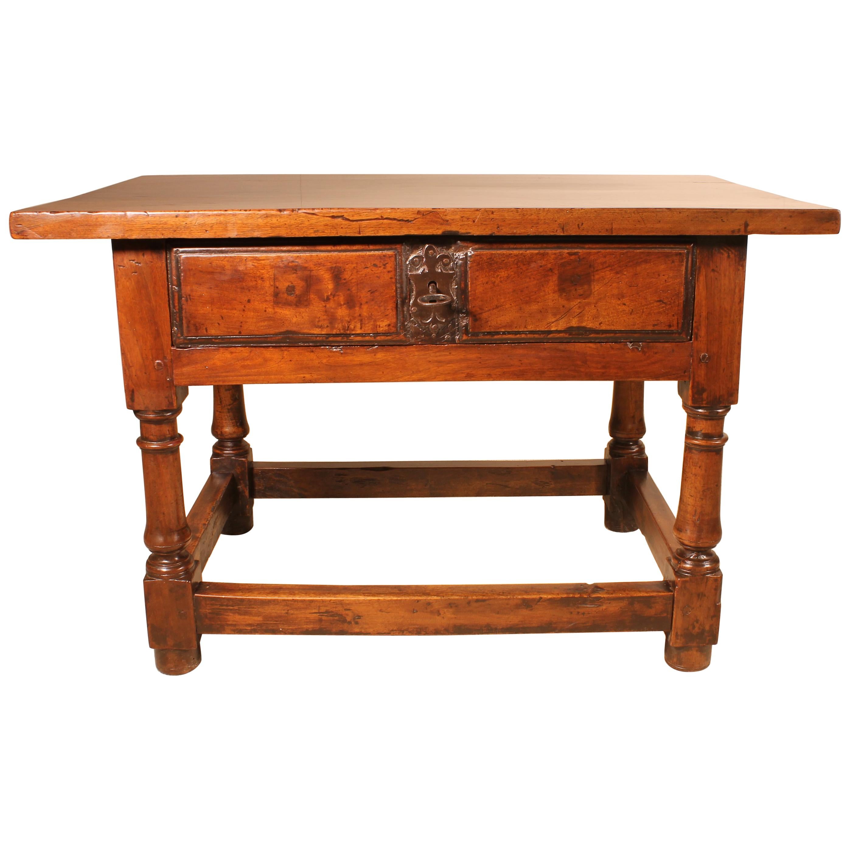 Spanish Walnut Occasional Table, 16th Century at 1stDibs