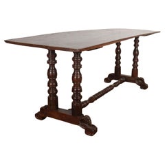 Spanish Walnut Trestle Table