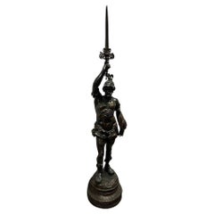 Spanish Warrior, Conquistador Standing with Sword and Decorative Shield
