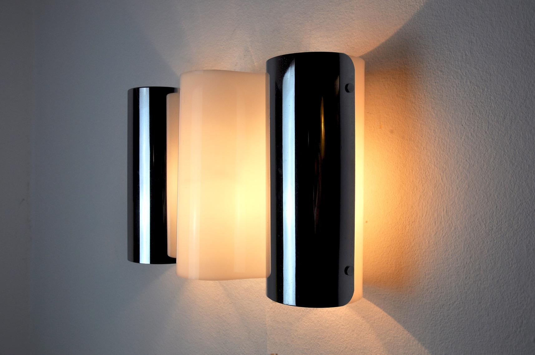 Metal Spanish Wave Sconce by Métalarte, 1970s For Sale