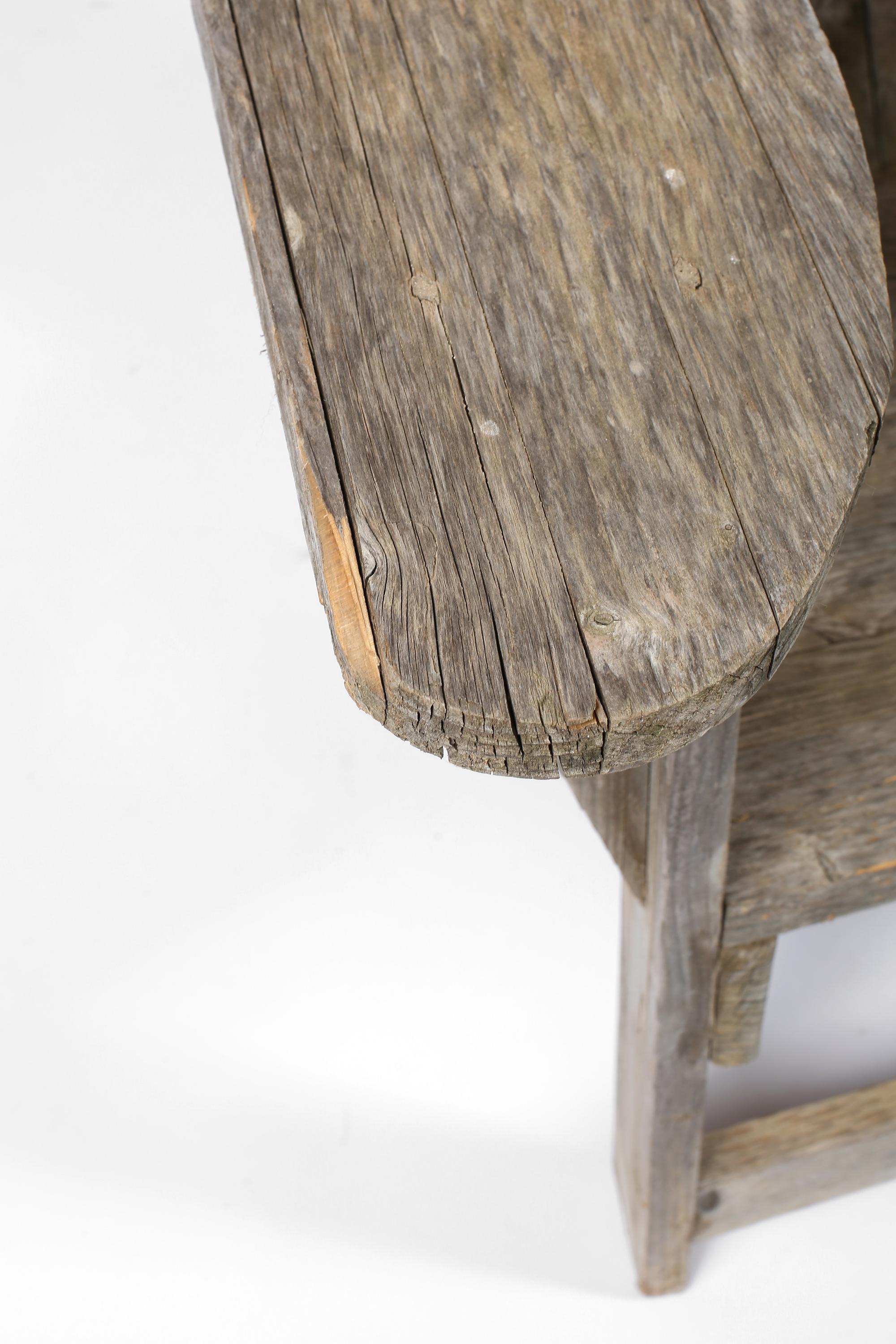 Spanish Weathered Pine Adirondack Westport Chair Armchair For Sale 5