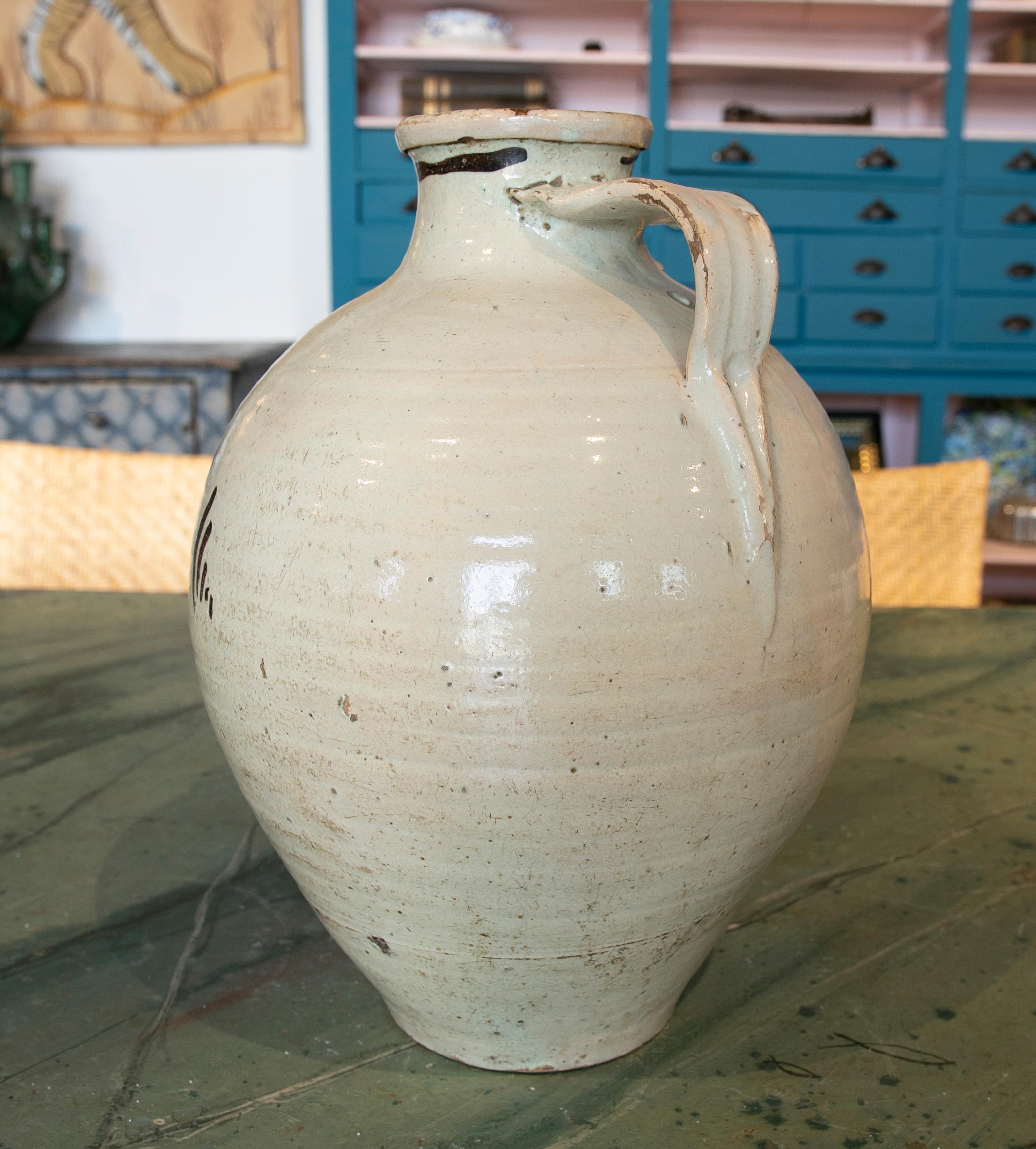 XIX secolo Ceramica spagnola a smalto bianco datata 1829 in vendita