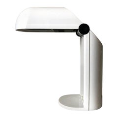 Spanish White Table Lamp by Fase, Model "Bambina", 1980s