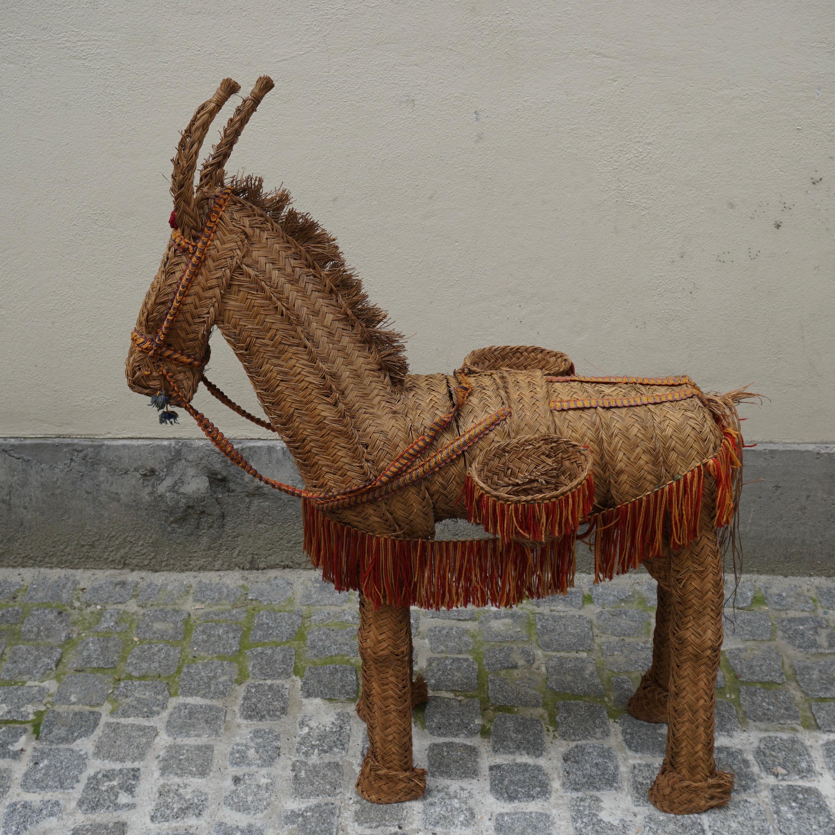 Spanish Wicker Donkey For Sale 6