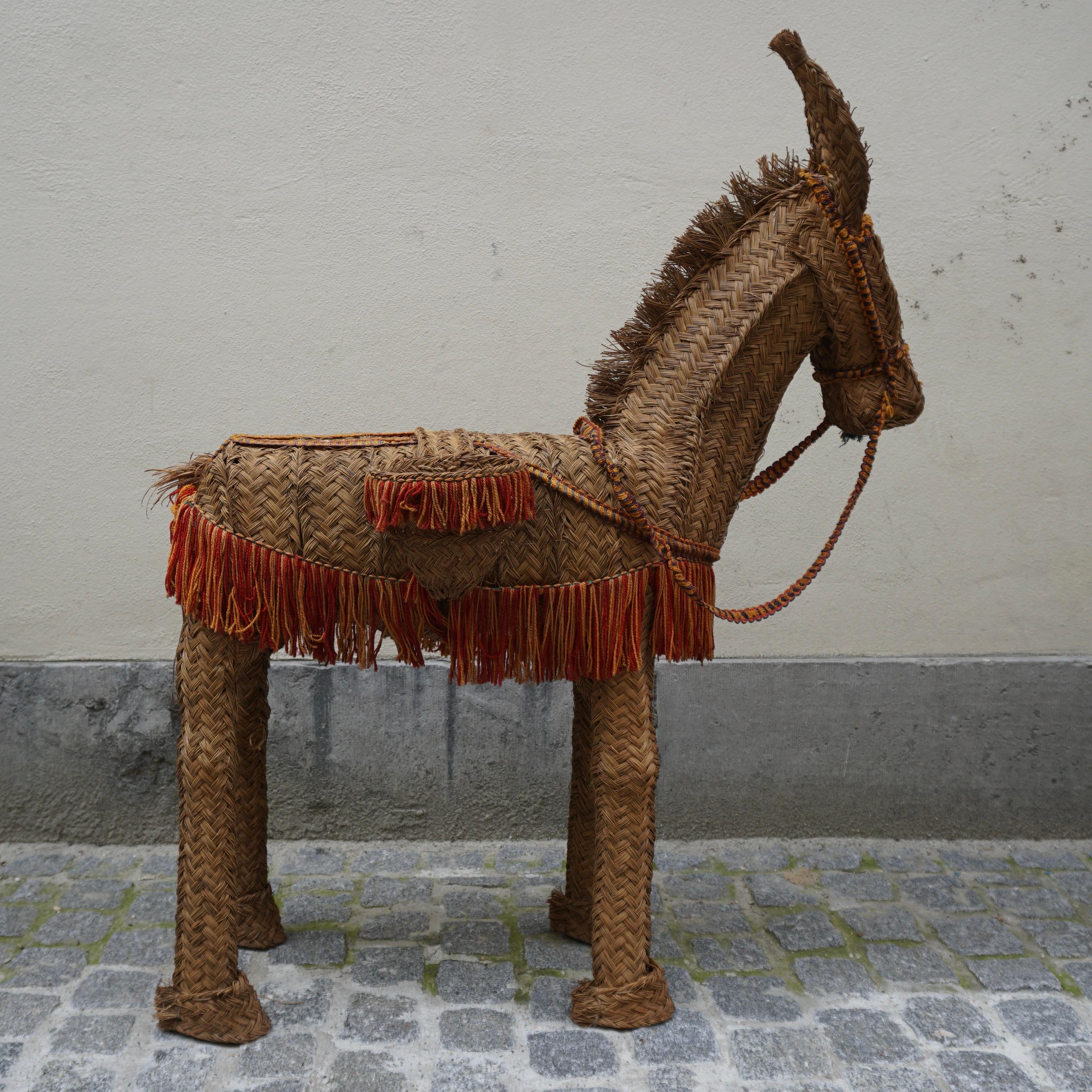 Spanish Wicker Donkey For Sale 7